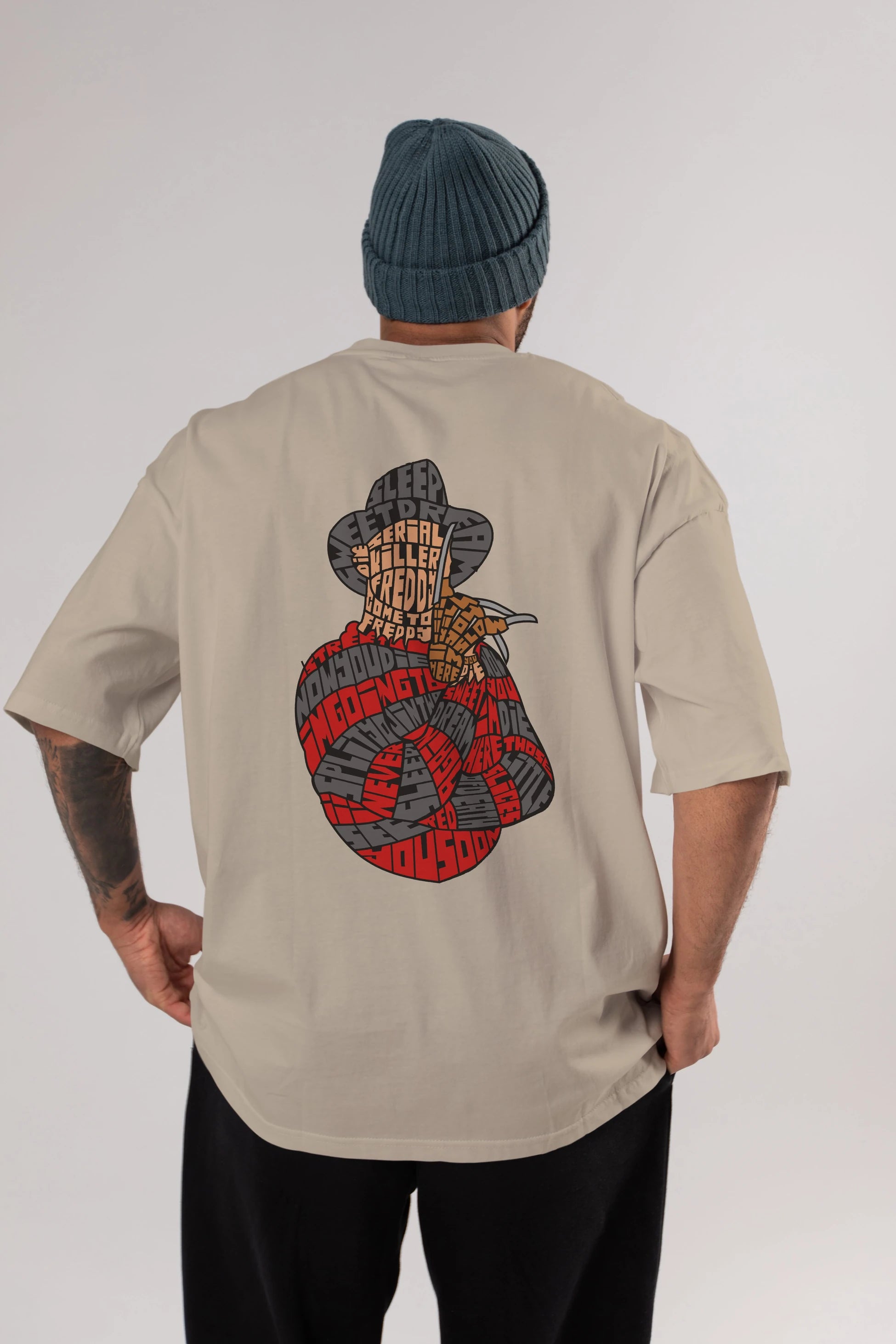Sweet Dream Arka Baskılı Oversize t-shirt %100 pamuk Erkek Kadın Unisex