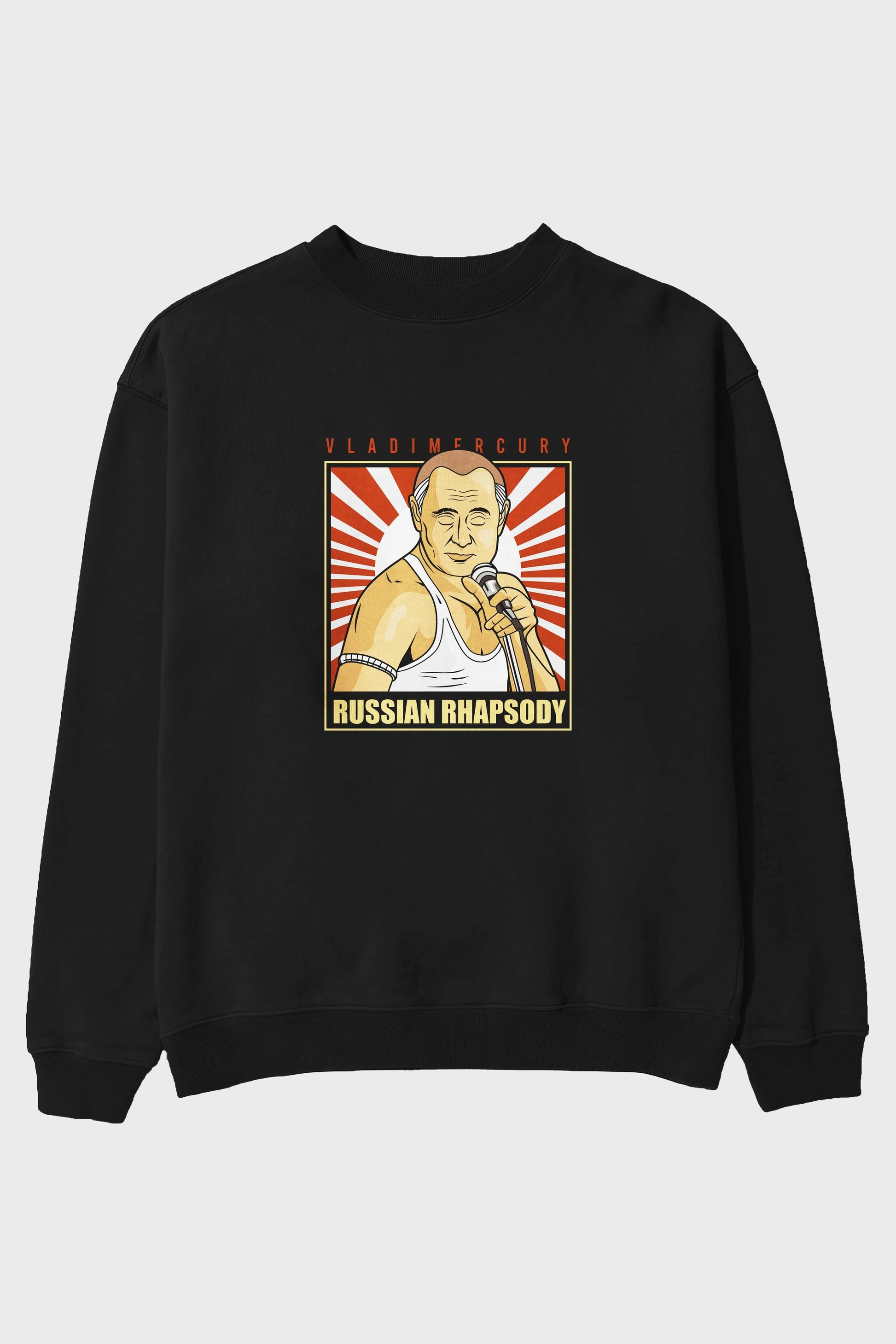 Freddy Puttin Ön Baskılı Oversize Sweatshirt Erkek Kadın Unisex