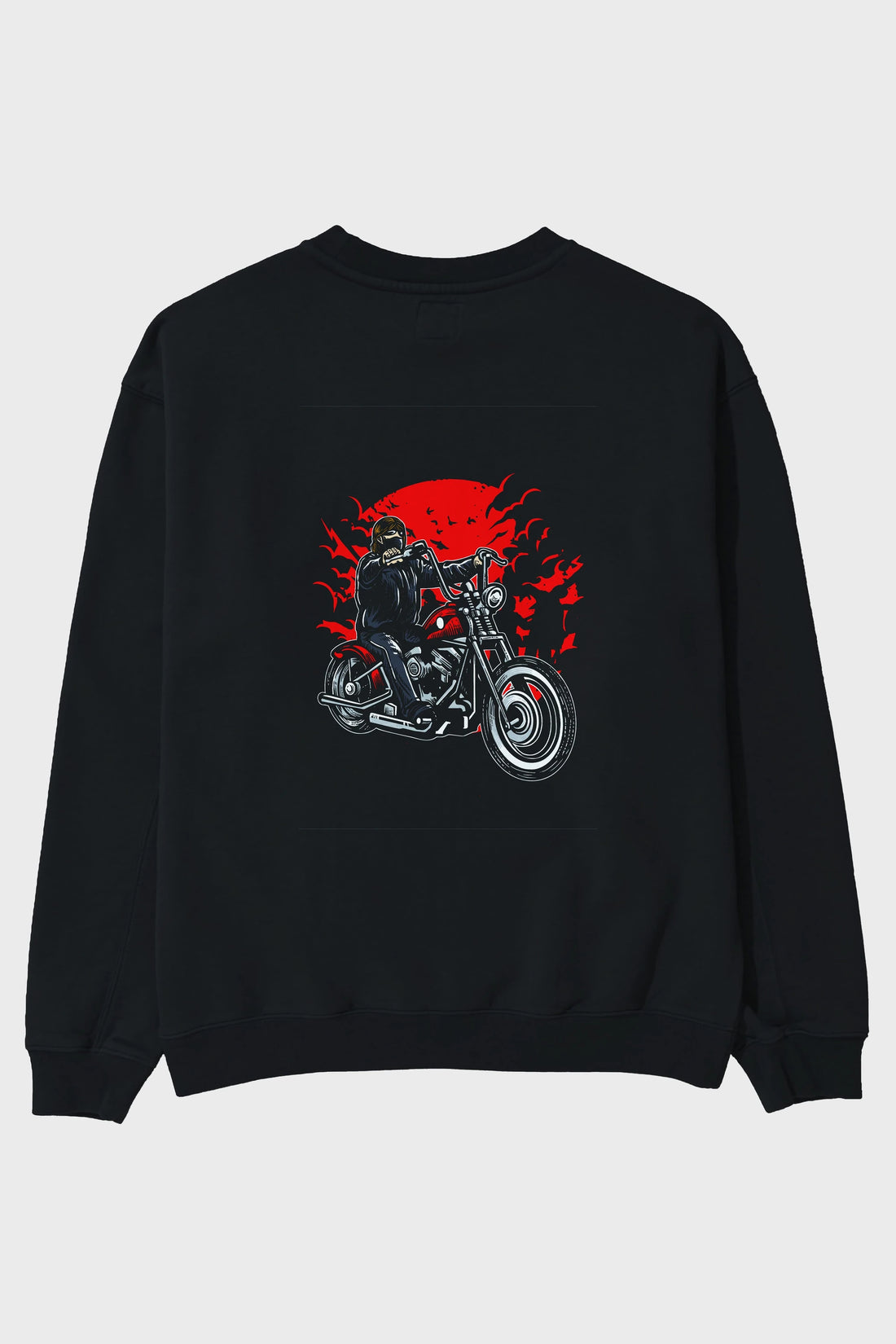 Zombie Slayer Arka Baskılı Oversize Sweatshirt Erkek Kadın Unisex