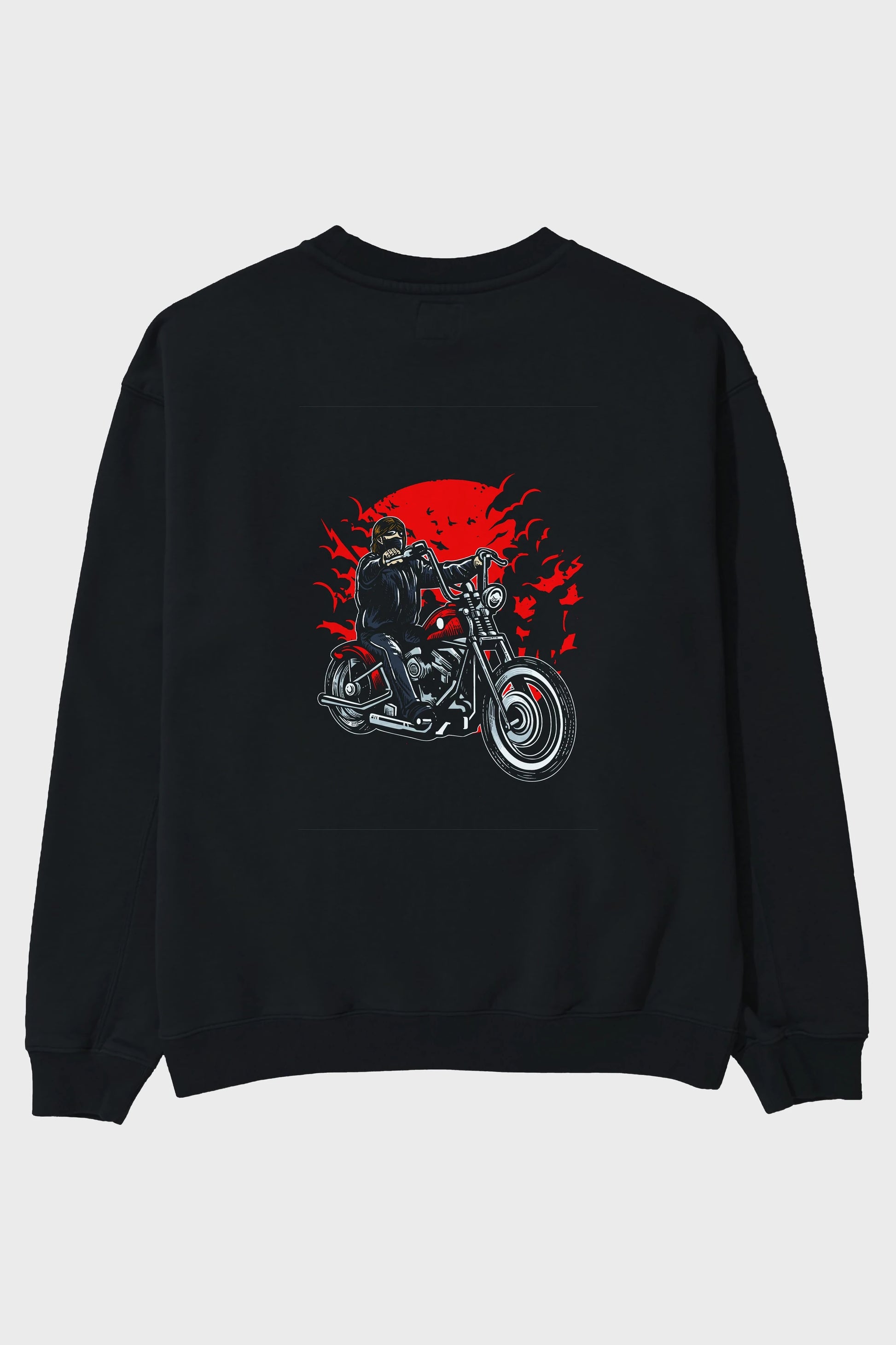 Zombie Slayer Arka Baskılı Oversize Sweatshirt Erkek Kadın Unisex