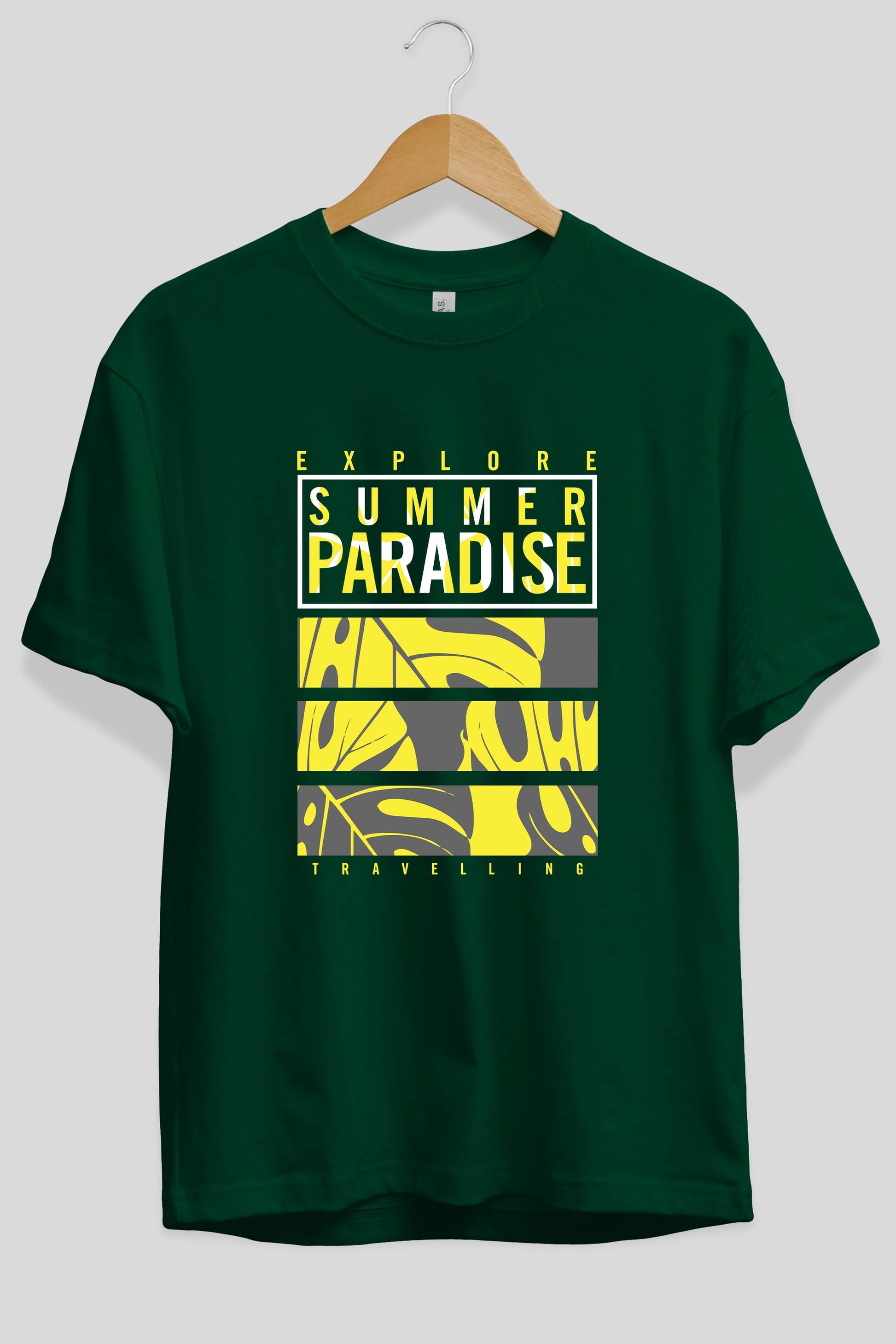 Summer Paradise Ön Baskılı Oversize t-shirt Erkek Kadın Unisex