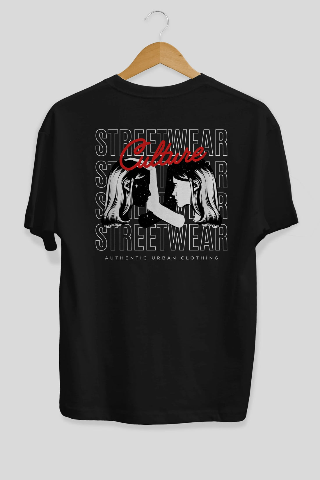 Culture Streetwear Yazılı Arka Baskılı Oversize t-shirt Erkek Kadın Unisex