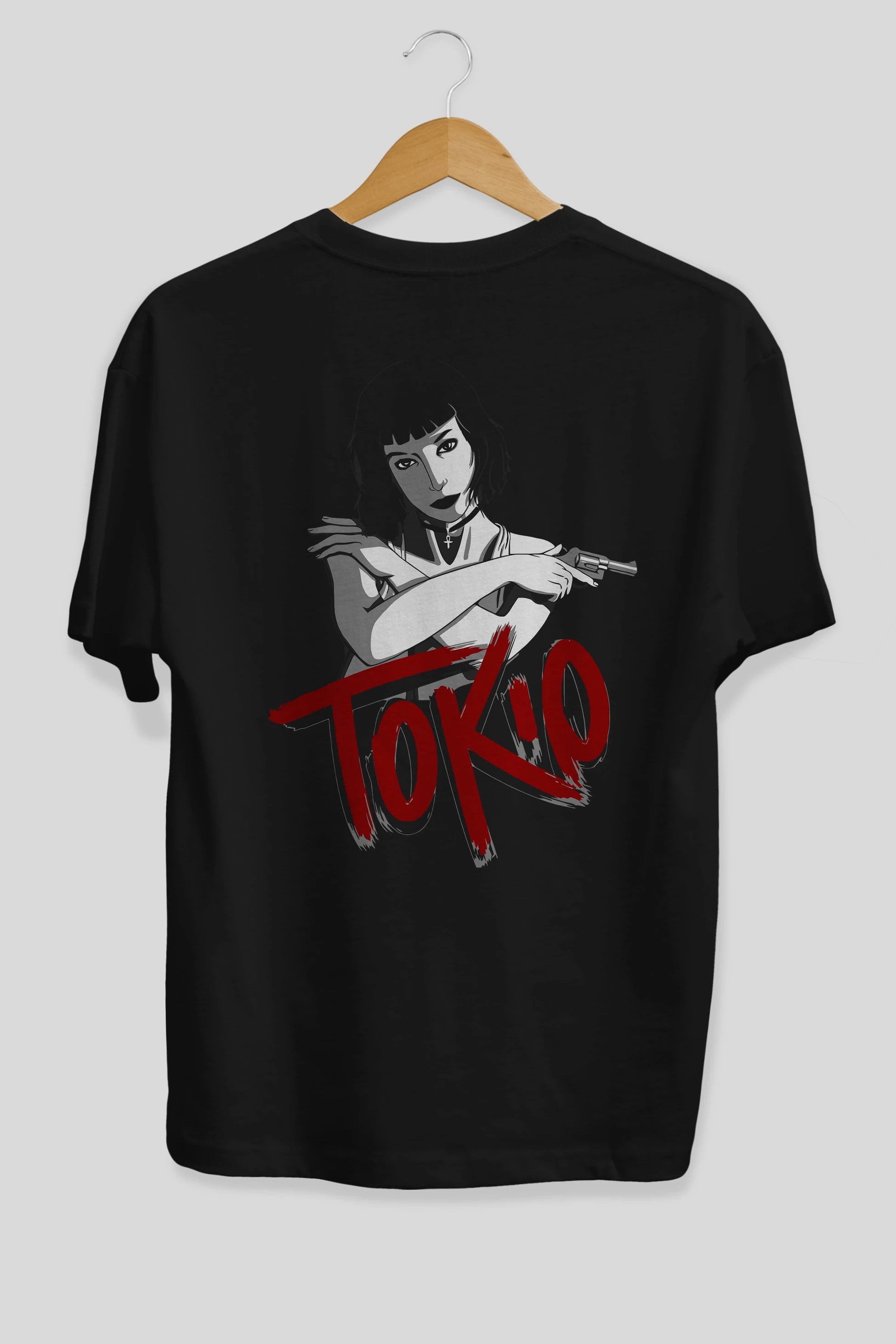 La Casa De Papel (10) Arka Baskılı Oversize t-shirt Erkek Kadın Unisex %100 Pamuk Bisiklet Yaka tişort