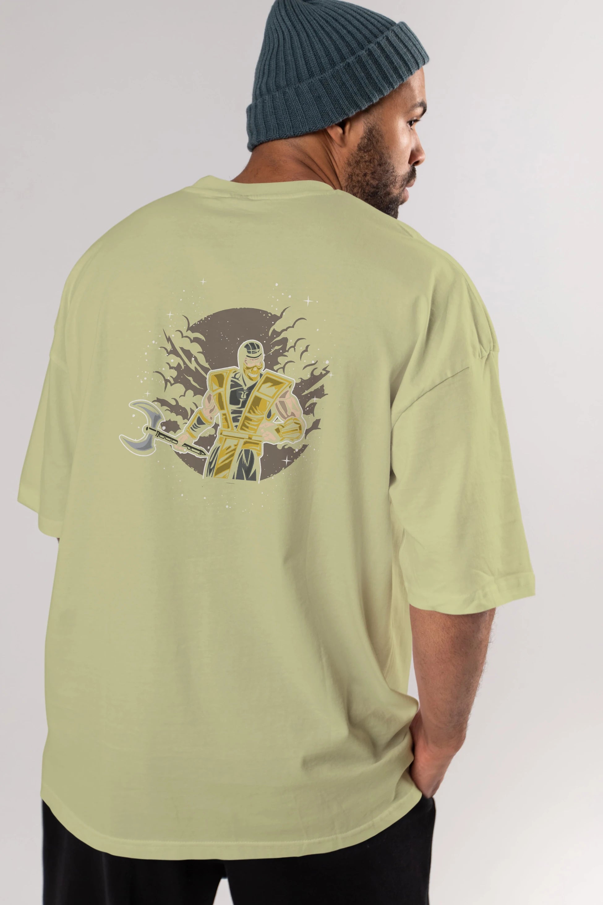 SCORPION Arka Baskılı Oversize t-shirt Erkek Kadın Unisex %100 Pamuk
