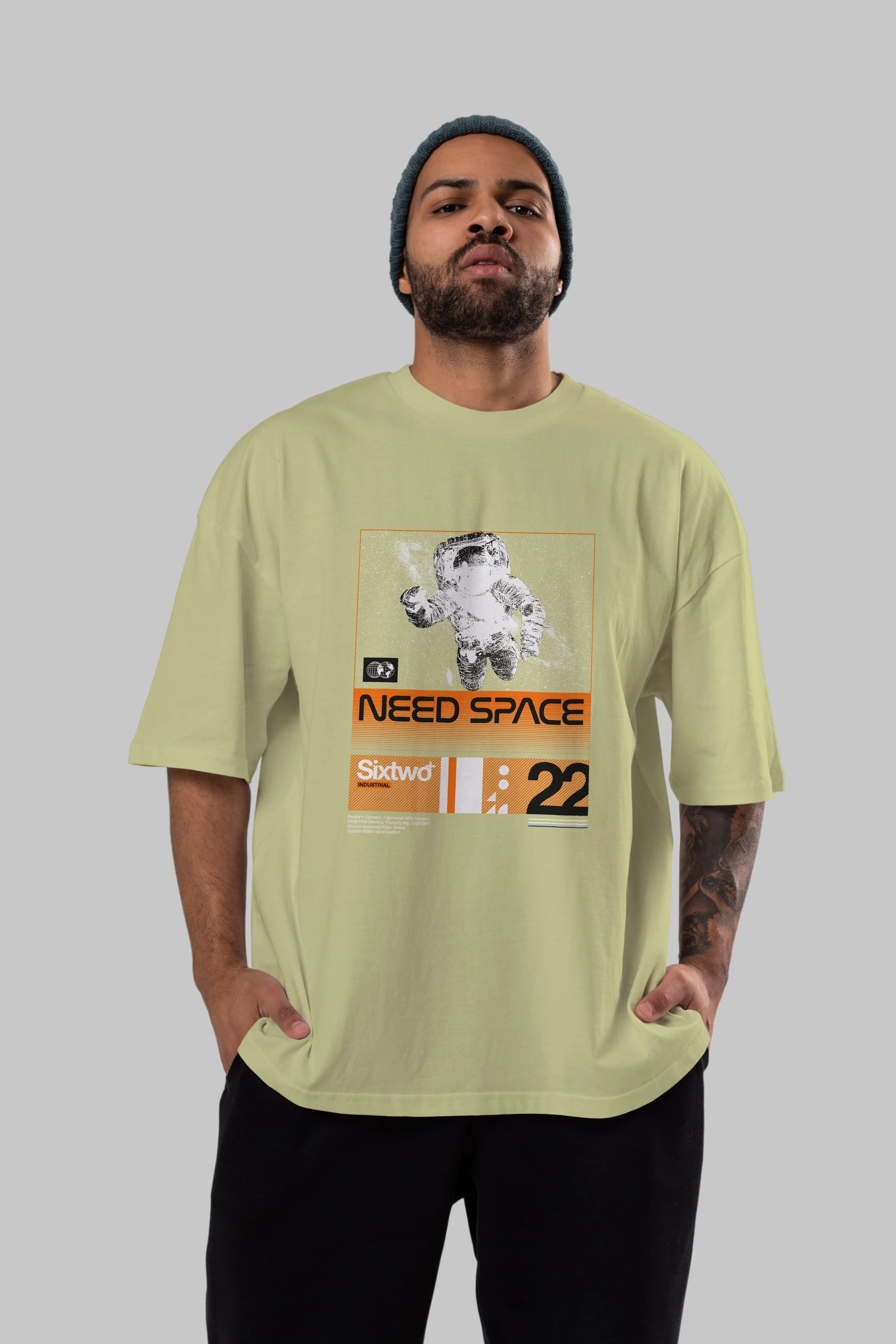 Need Space Ön Baskılı Oversize t-shirt Erkek Kadın Unisex