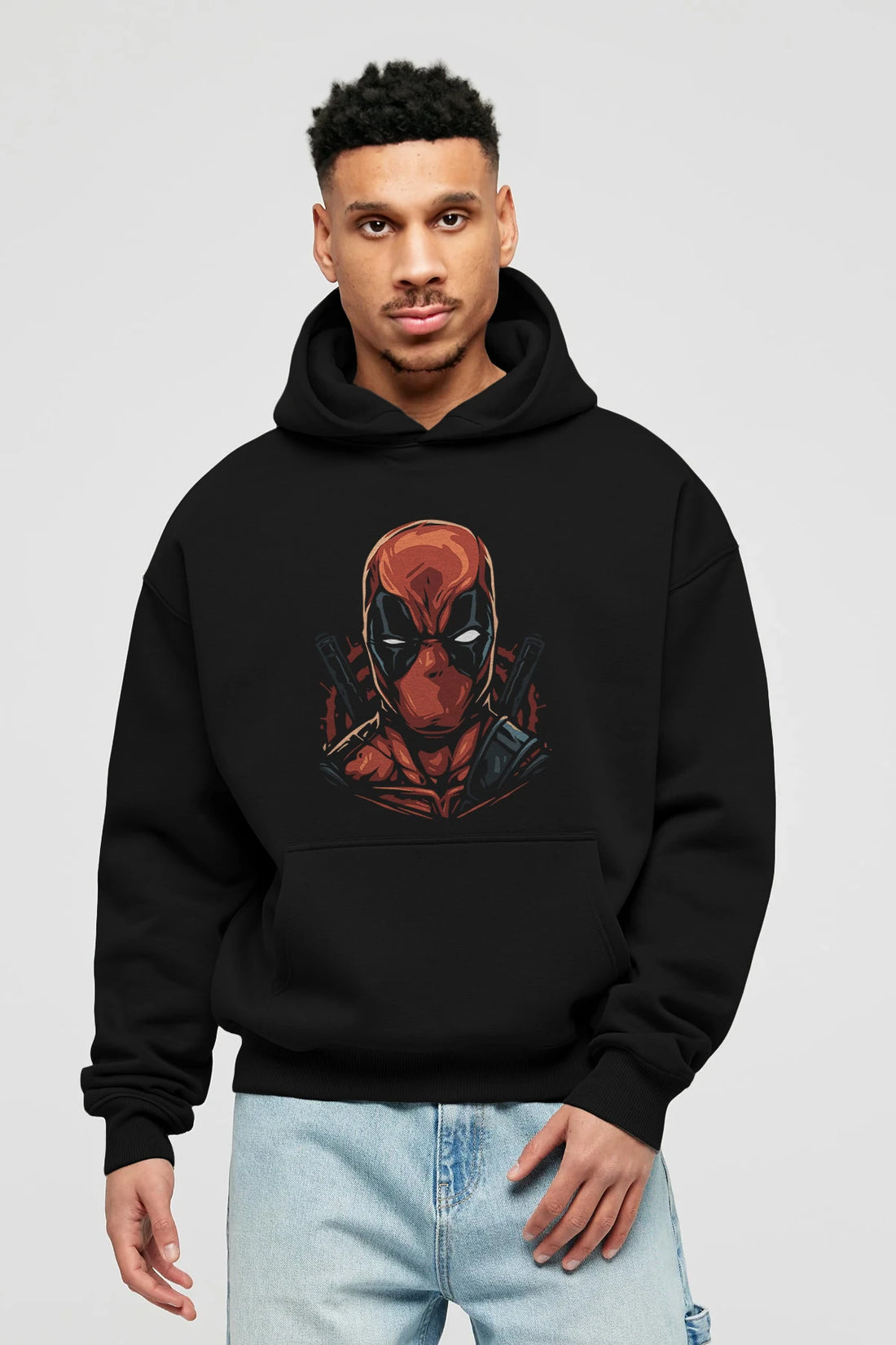 Deadpool (10) Ön Baskılı Hoodie Oversize Kapüşonlu Sweatshirt Erkek Kadın Unisex