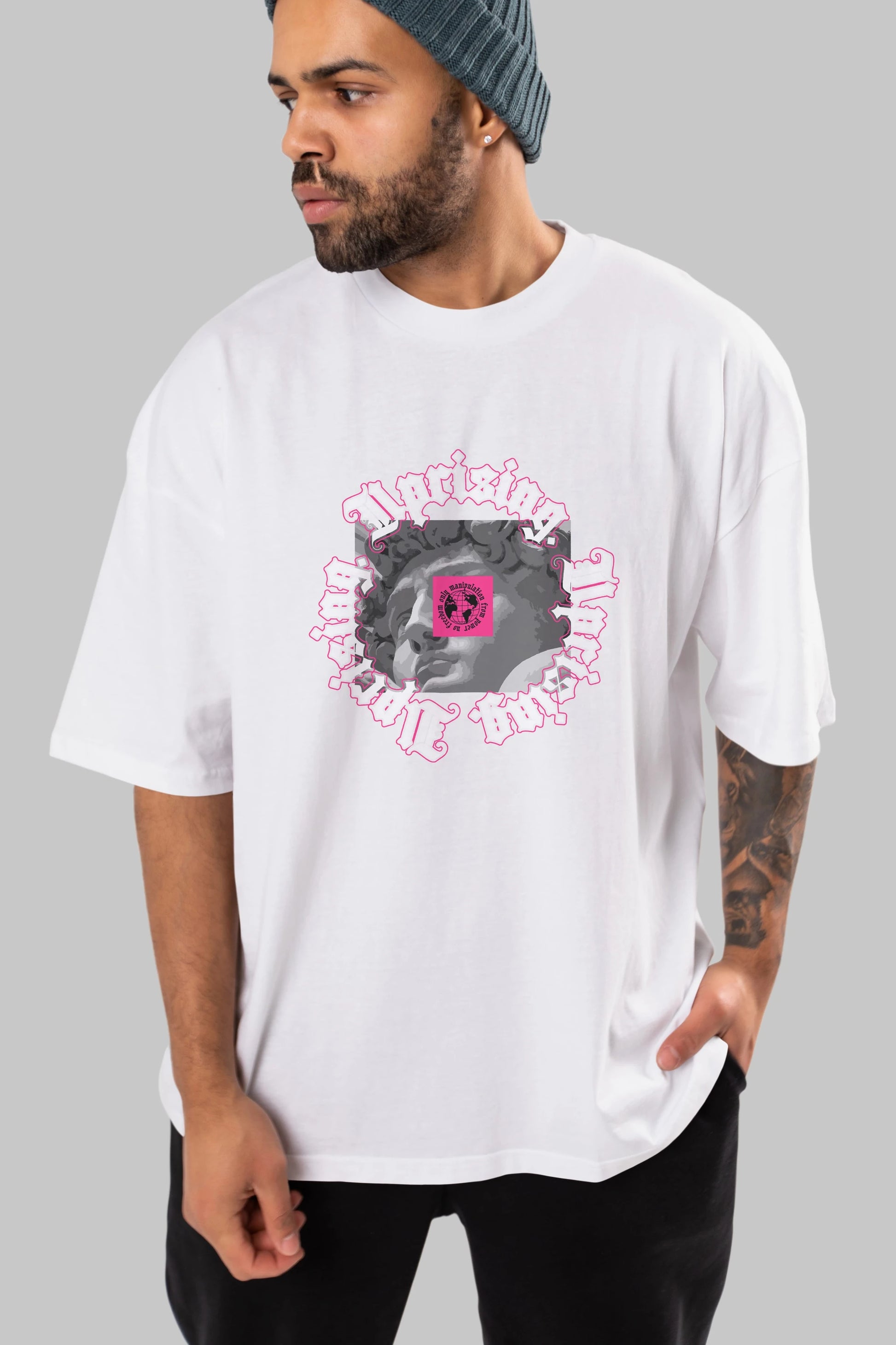 Uprising Ön Baskılı Oversize t-shirt Erkek Kadın Unisex