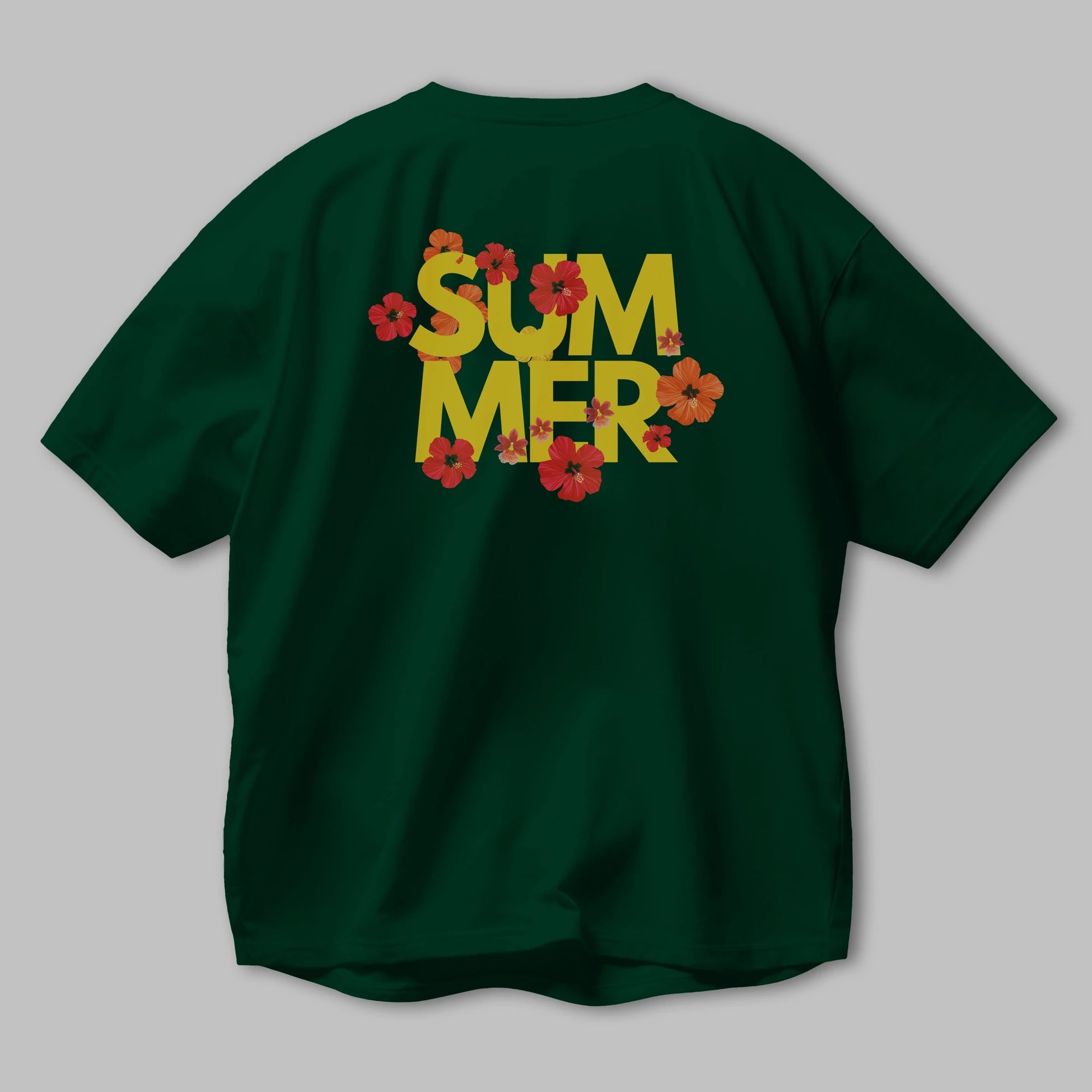 Summer Yazılı 2 Arka Baskılı Oversize t-shirt Erkek Kadın Unisex