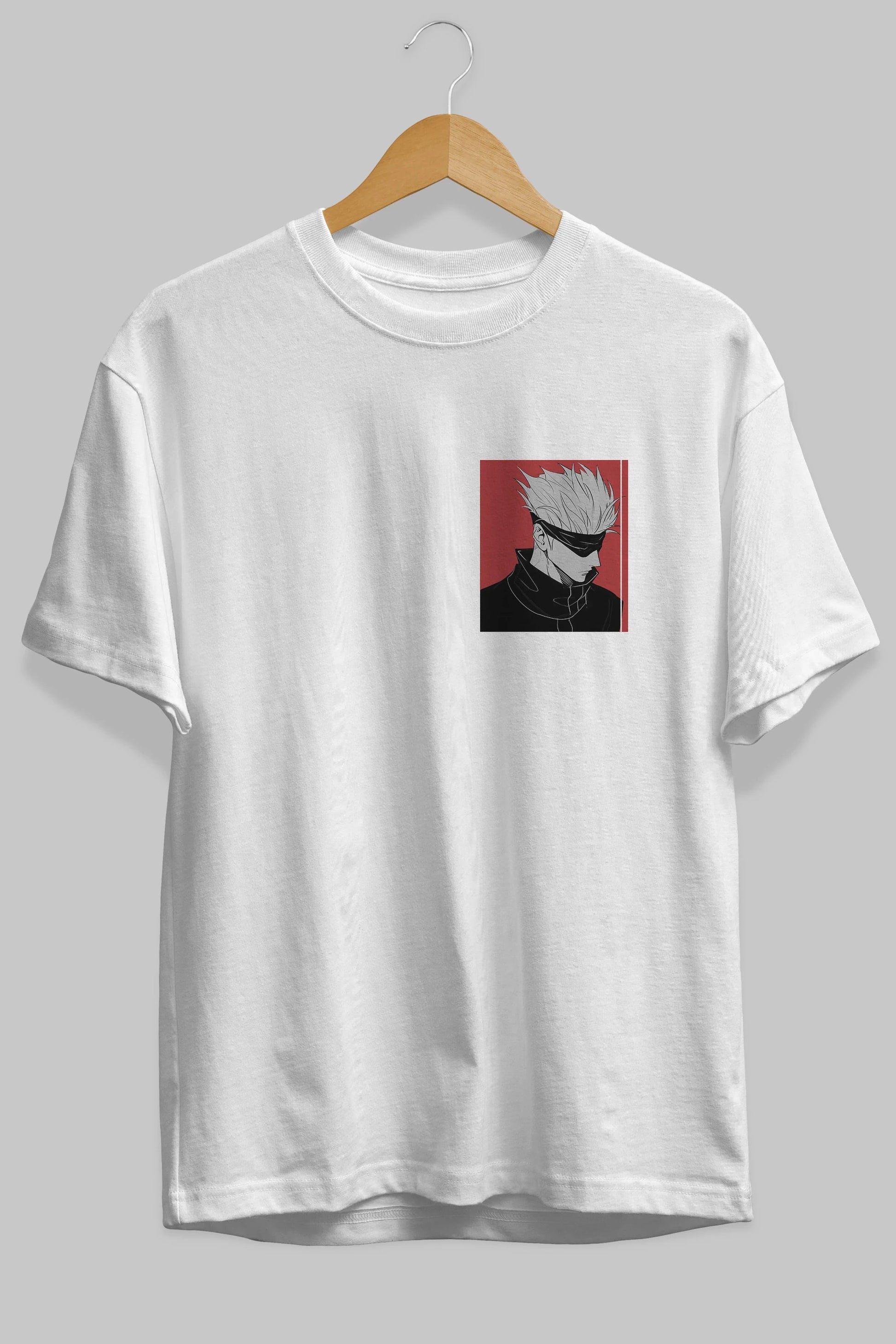 JUJUTSU KAISEN 2 Ön Sol Baskılı Oversize t-shirt Erkek Kadın Unisex %100 Pamuk Bisiklet Yaka tişort