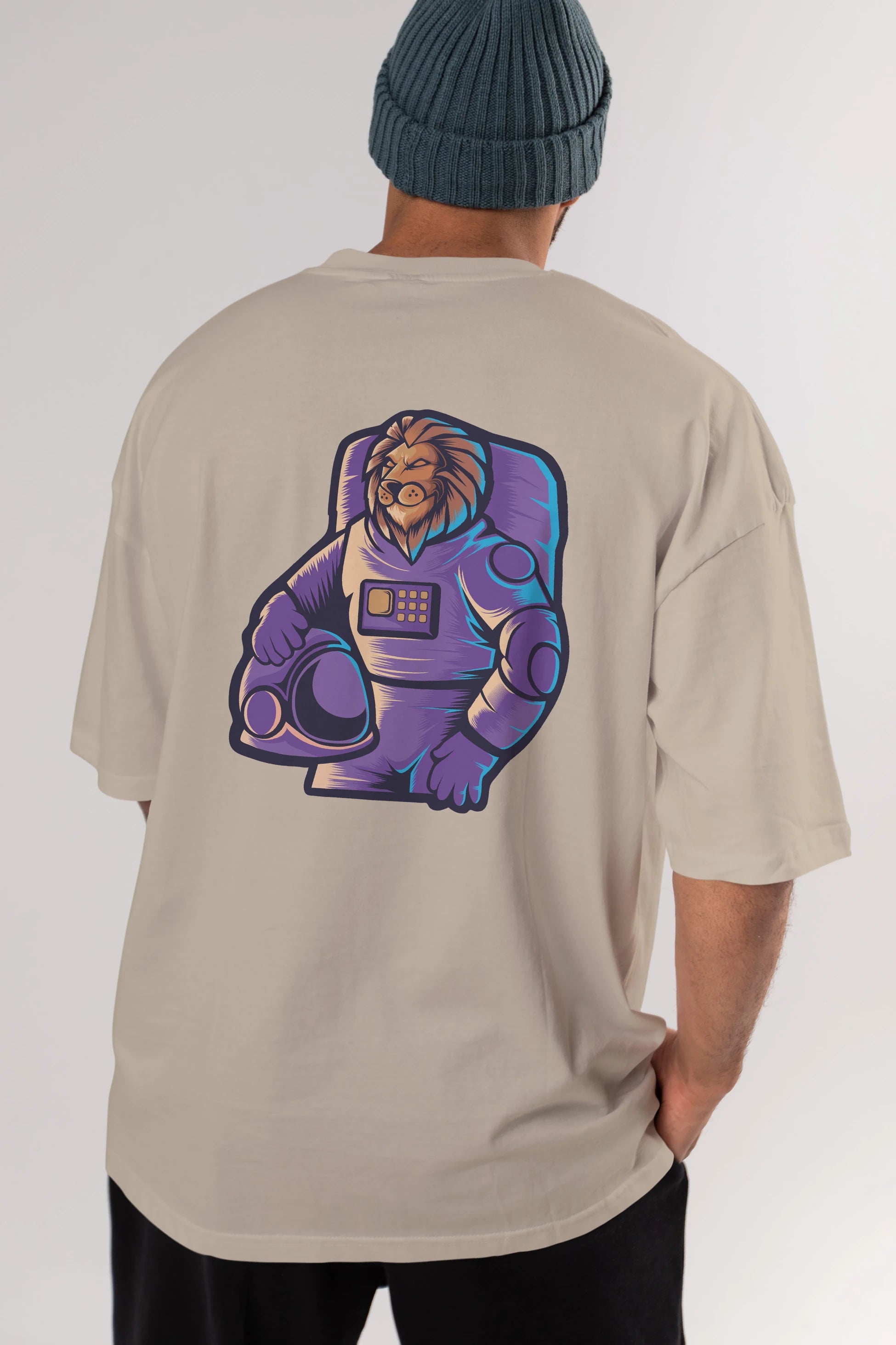 Astroking Arka Baskılı Oversize t-shirt Erkek Kadın Unisex