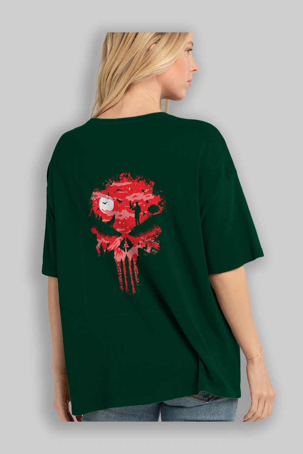 Stand And Bleed Arka Baskılı Oversize t-shirt %100 pamuk Erkek Kadın Unisex