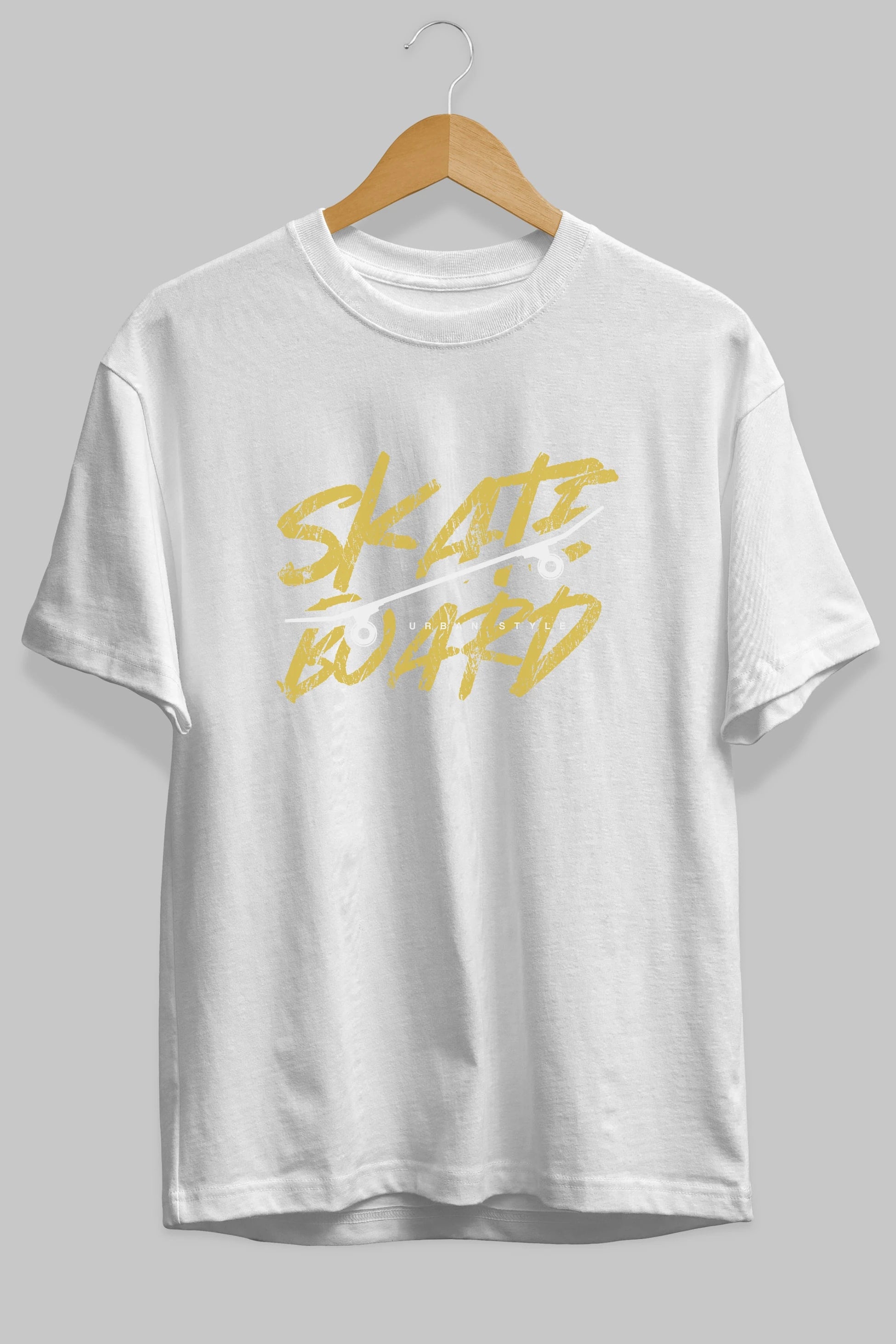 Skate Board Ön Baskılı Oversize t-shirt Erkek Kadın Unisex