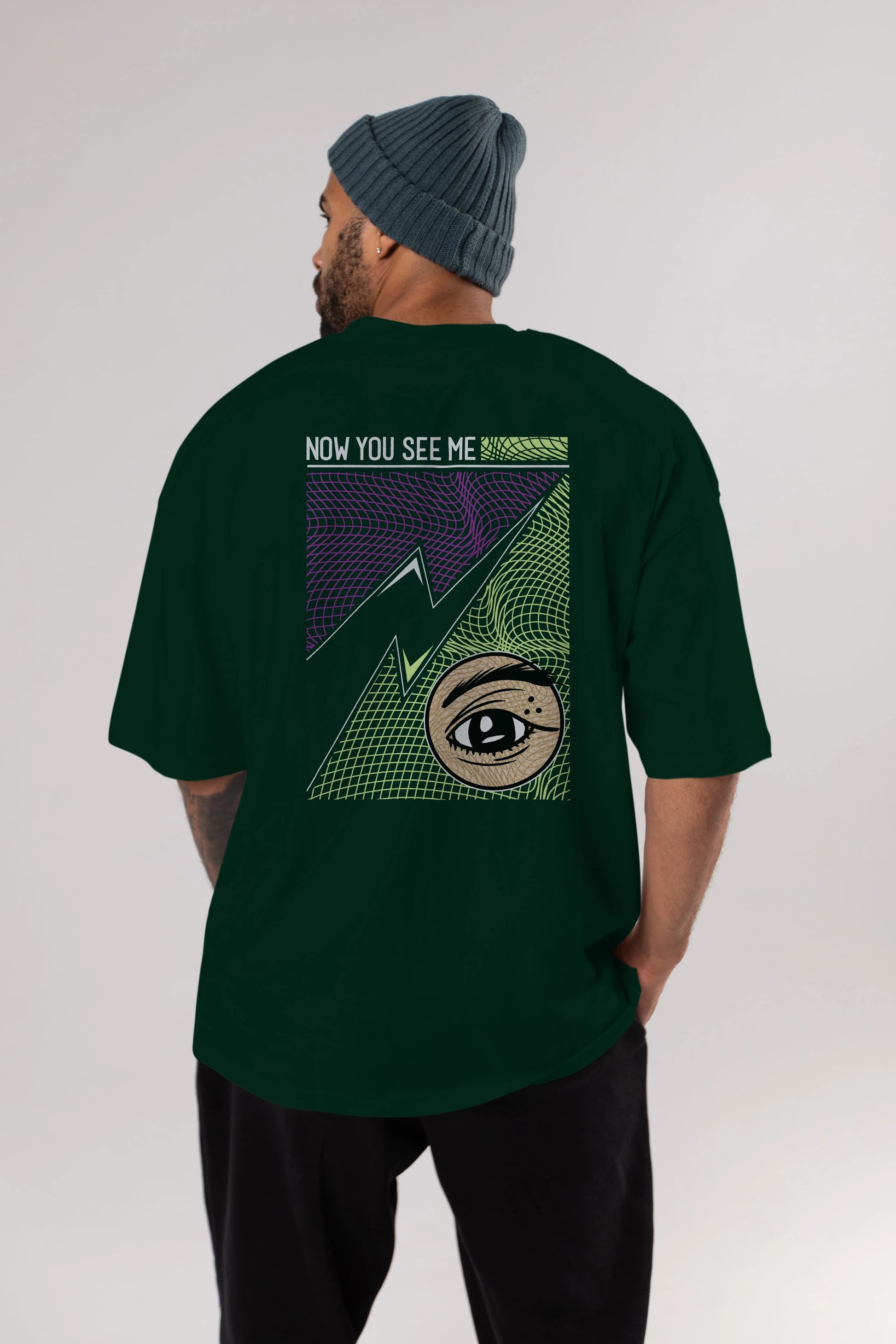 Now You See Me Arka Baskılı Oversize t-shirt Erkek Kadın Unisex