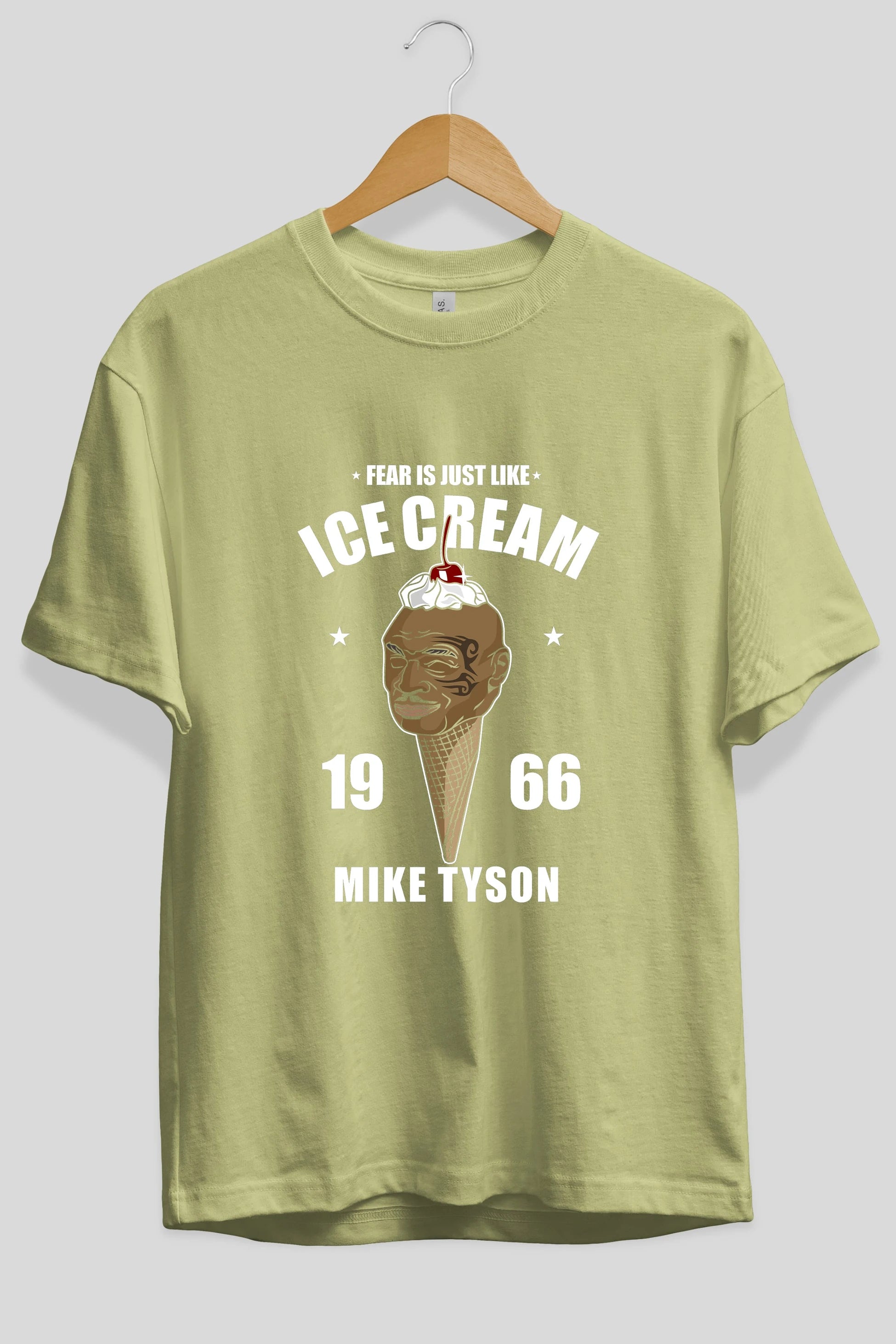Tyson Ice Cream Ön Baskılı Oversize t-shirt Erkek Kadın Unisex %100 Pamuk tişort