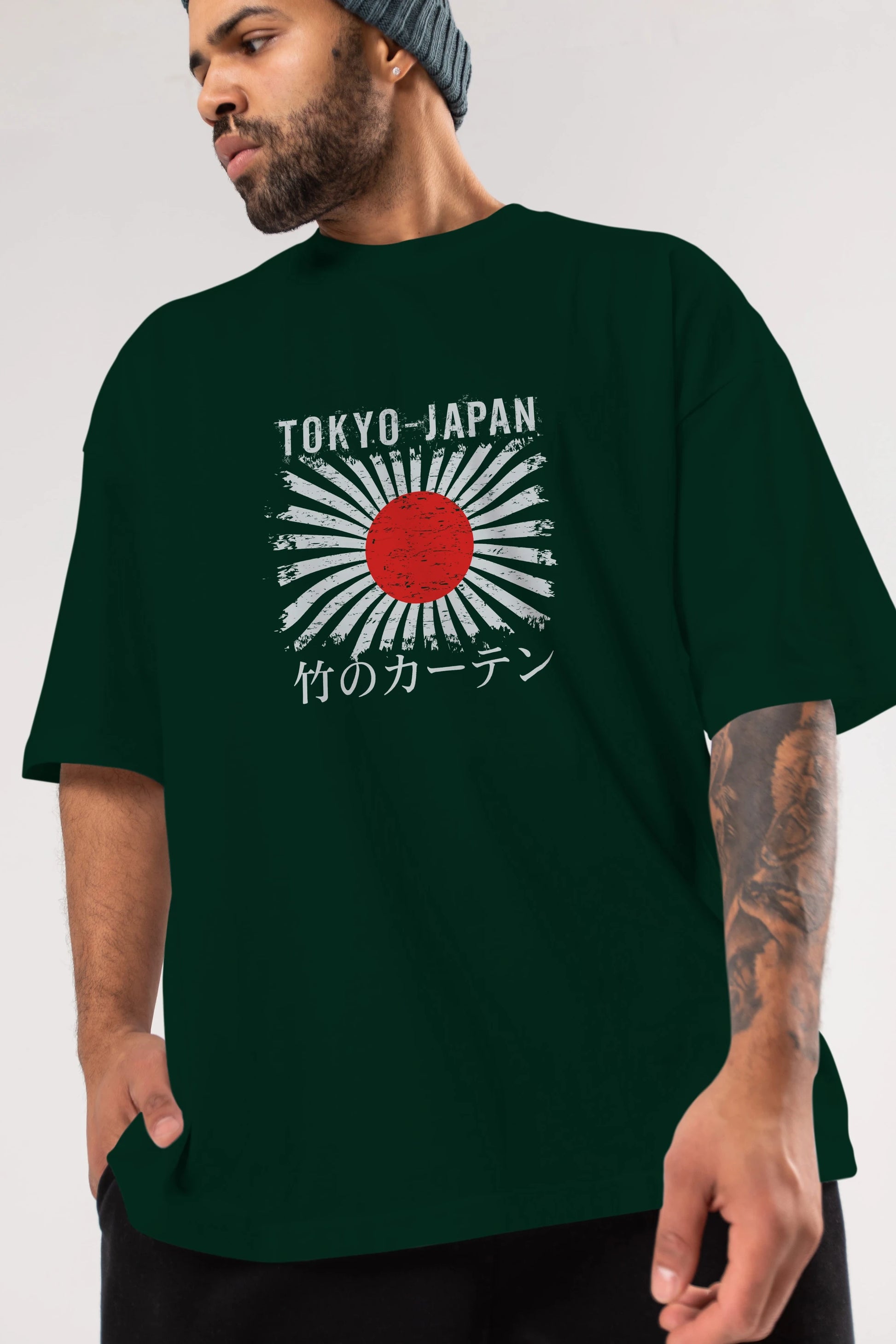 Tokyo Japan Ön Baskılı Oversize t-shirt Erkek Kadın Unisex
