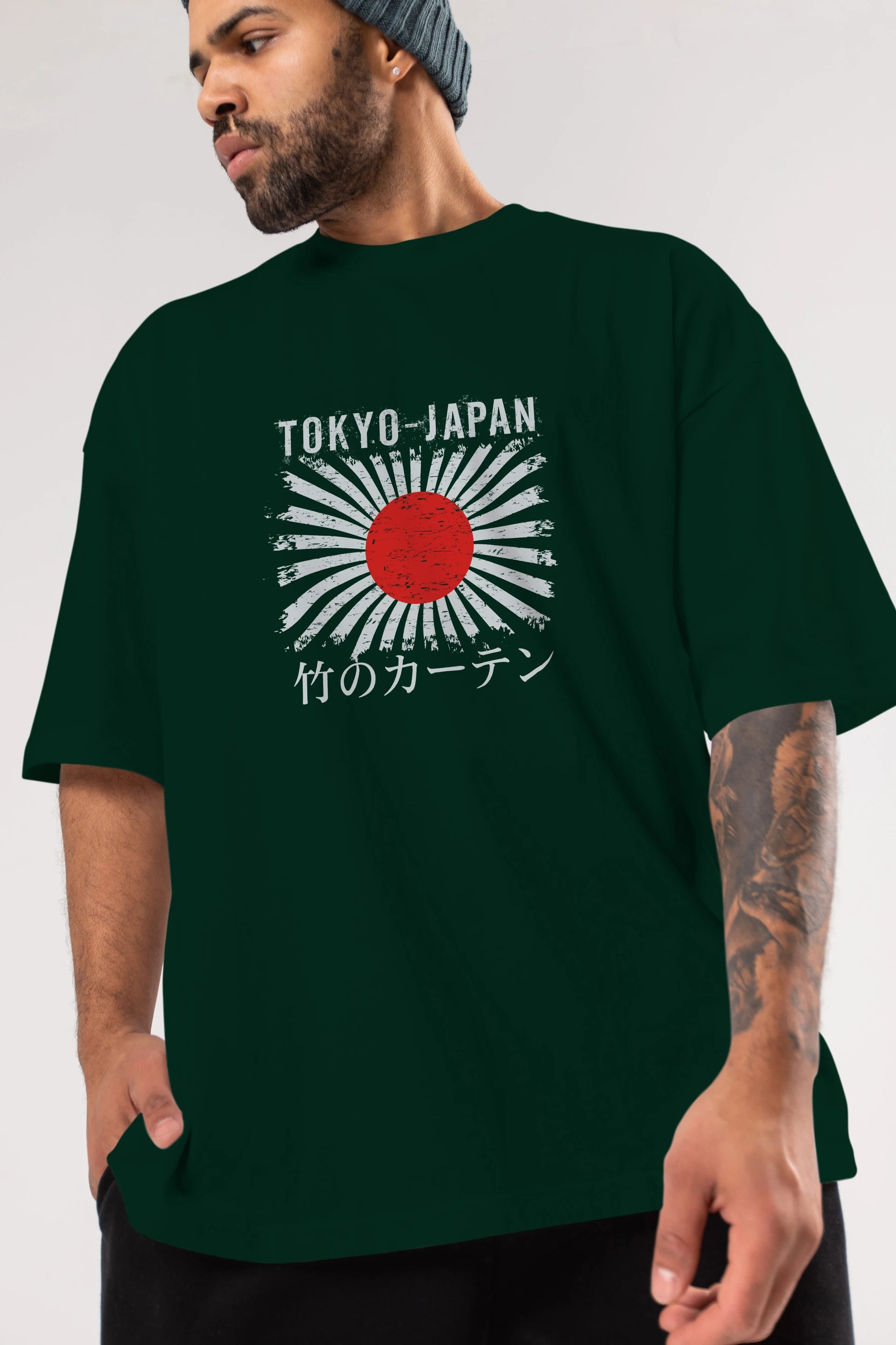 Tokyo Japan Ön Baskılı Oversize t-shirt Erkek Kadın Unisex
