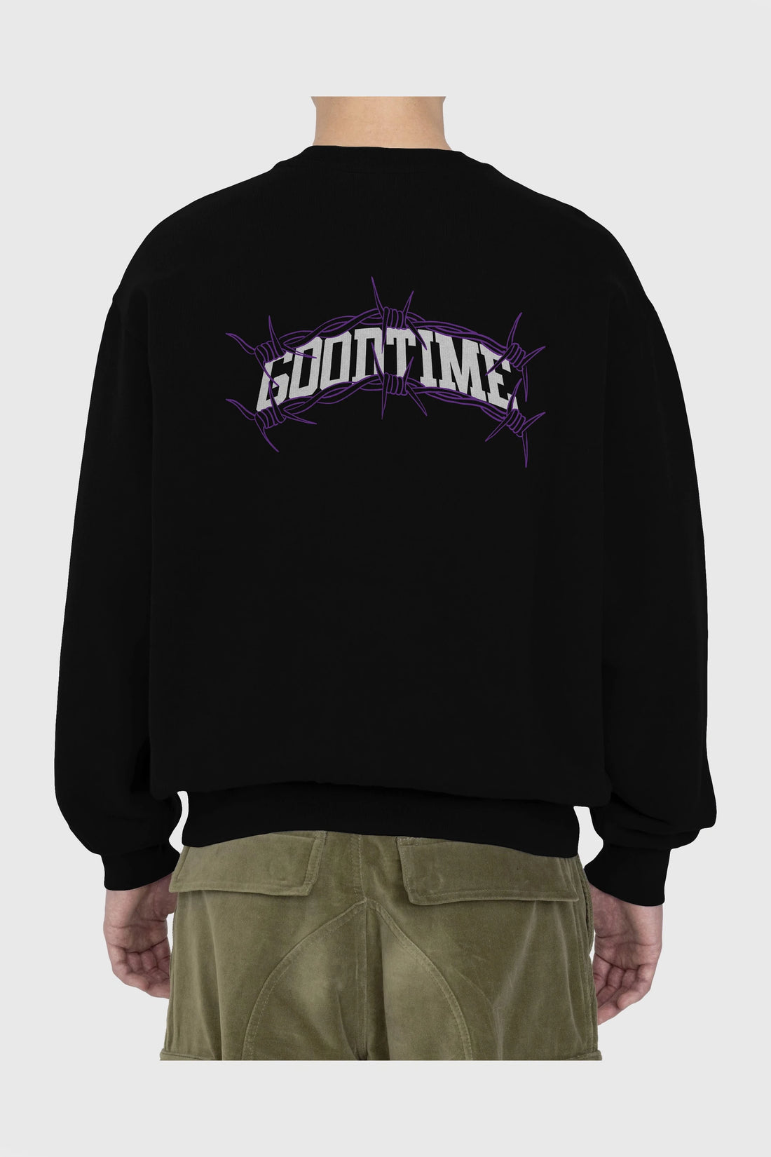 Good Time Arka Baskılı Oversize Sweatshirt Erkek Kadın Unisex