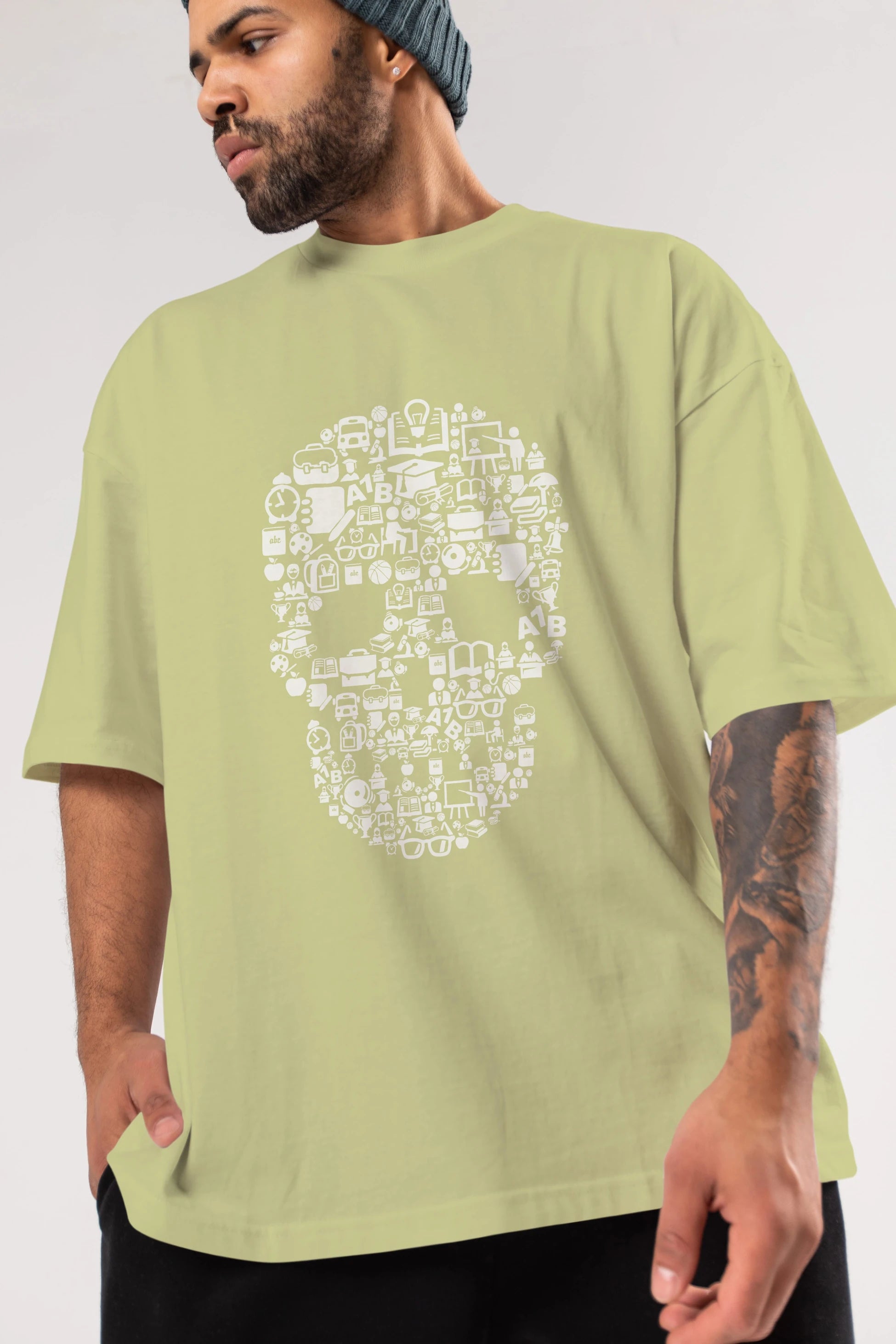 Dead  School Ön Baskılı Oversize t-shirt %100 pamuk Erkek Kadın Unisex