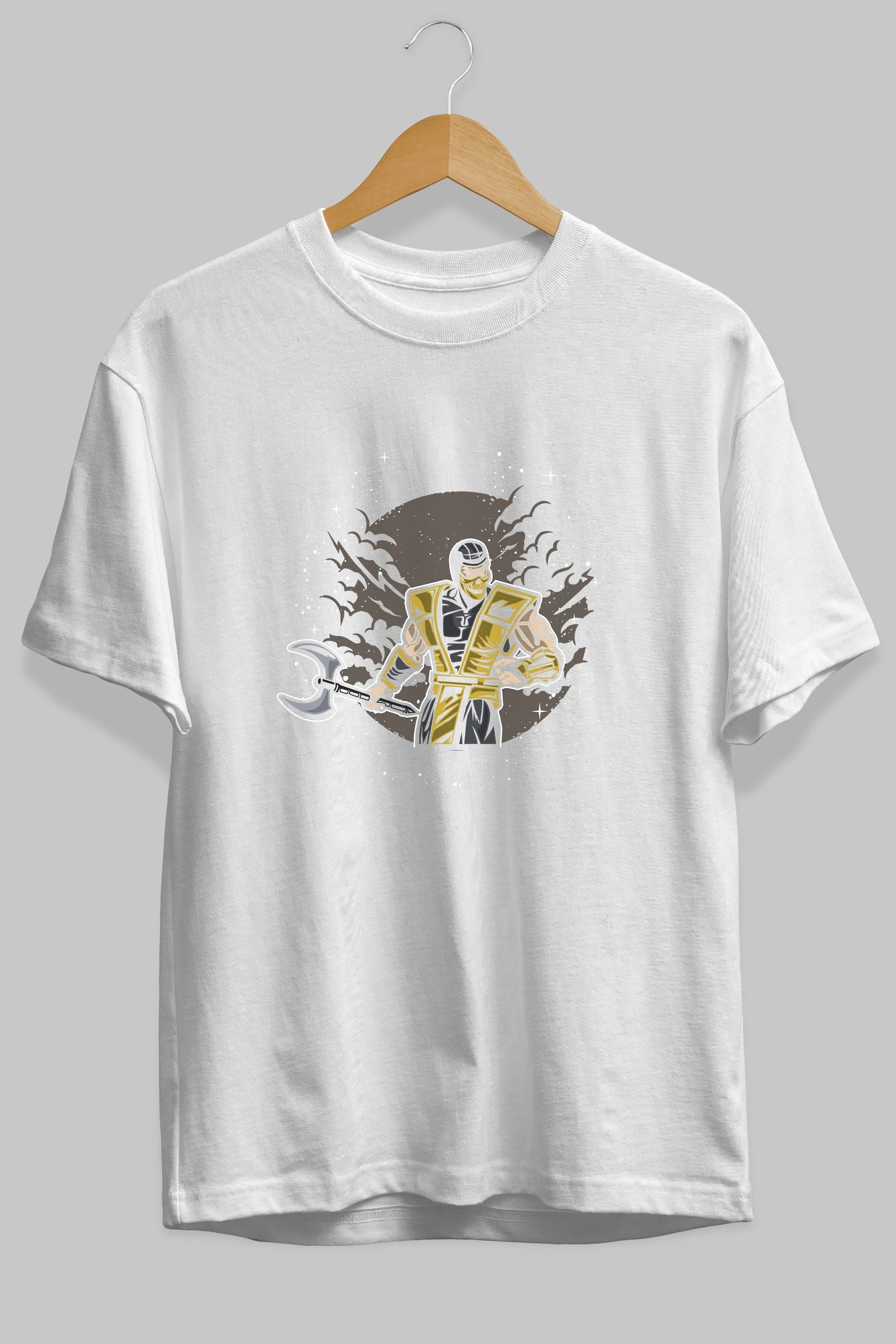 SCORPION Ön Baskılı Oversize t-shirt Erkek Kadın Unisex %100 Pamuk tişort