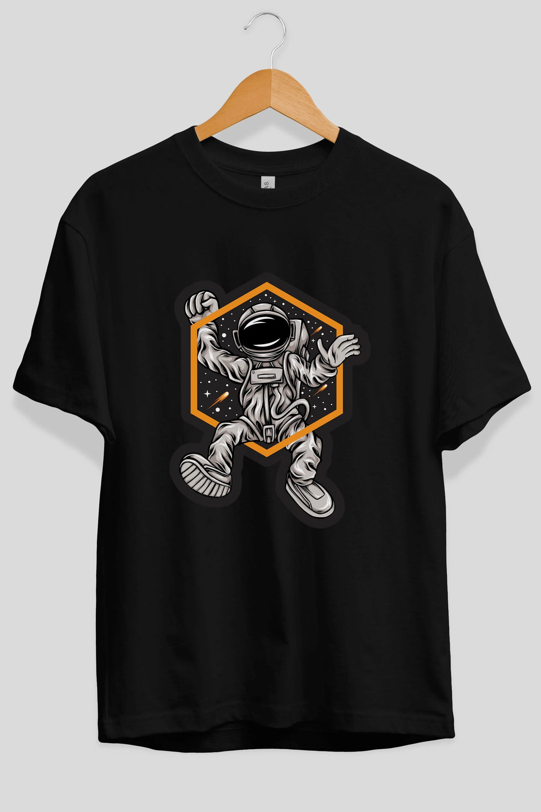 Astrofun Sticker Ön Baskılı Oversize t-shirt Erkek Kadın Unisex
