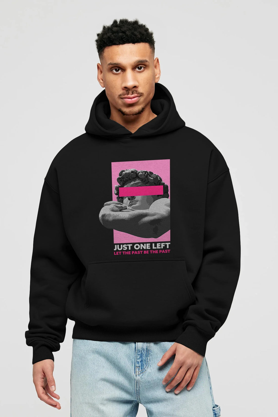 Just One Left Ön Baskılı Hoodie Oversize Kapüşonlu Sweatshirt Erkek Kadın Unisex