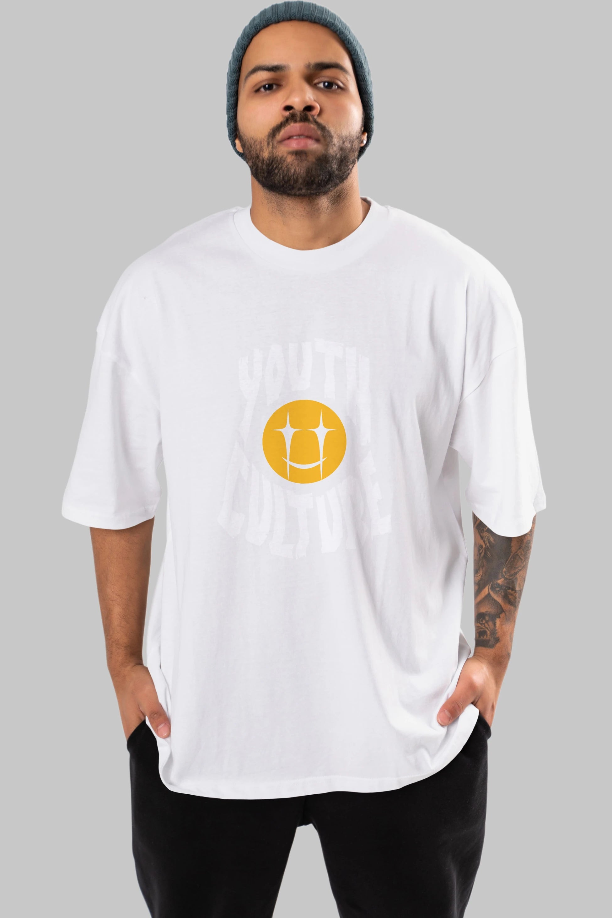 Youth Culture Ön Baskılı Oversize t-shirt Erkek Kadın Unisex