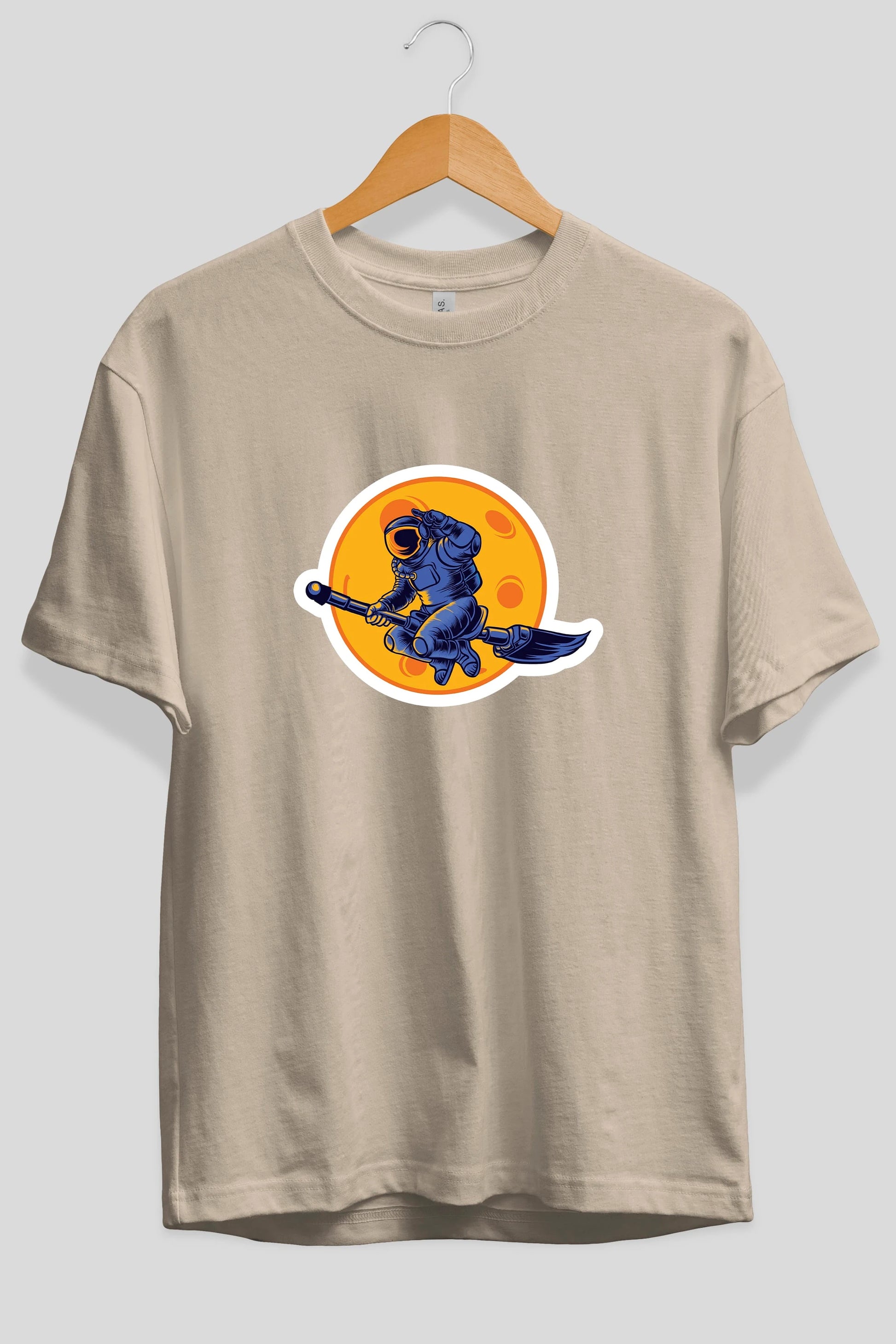 Space Witch Sticker Ön Baskılı Oversize t-shirt Erkek Kadın Unisex