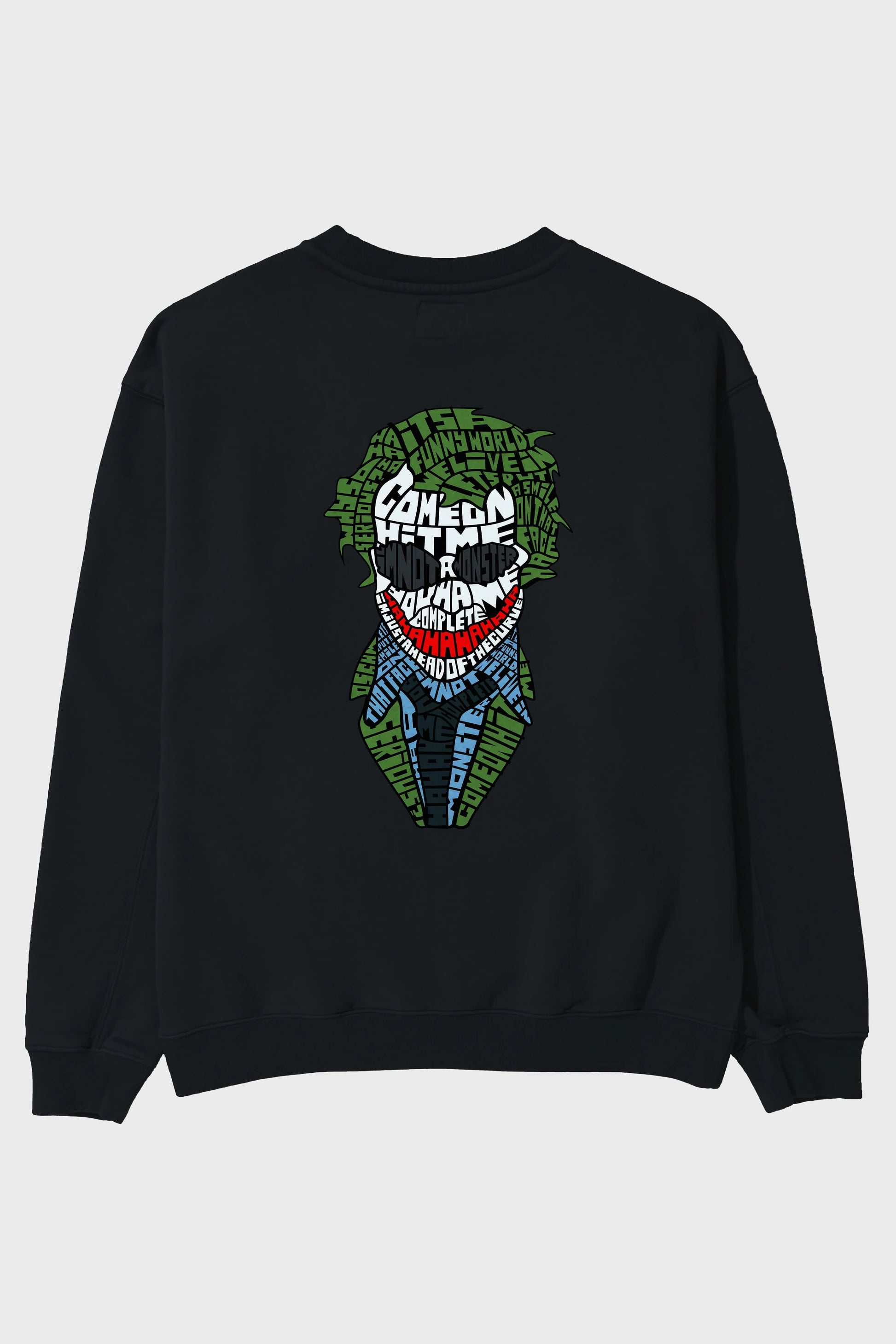 Why So Serious Arka Baskılı Oversize Sweatshirt Erkek Kadın Unisex