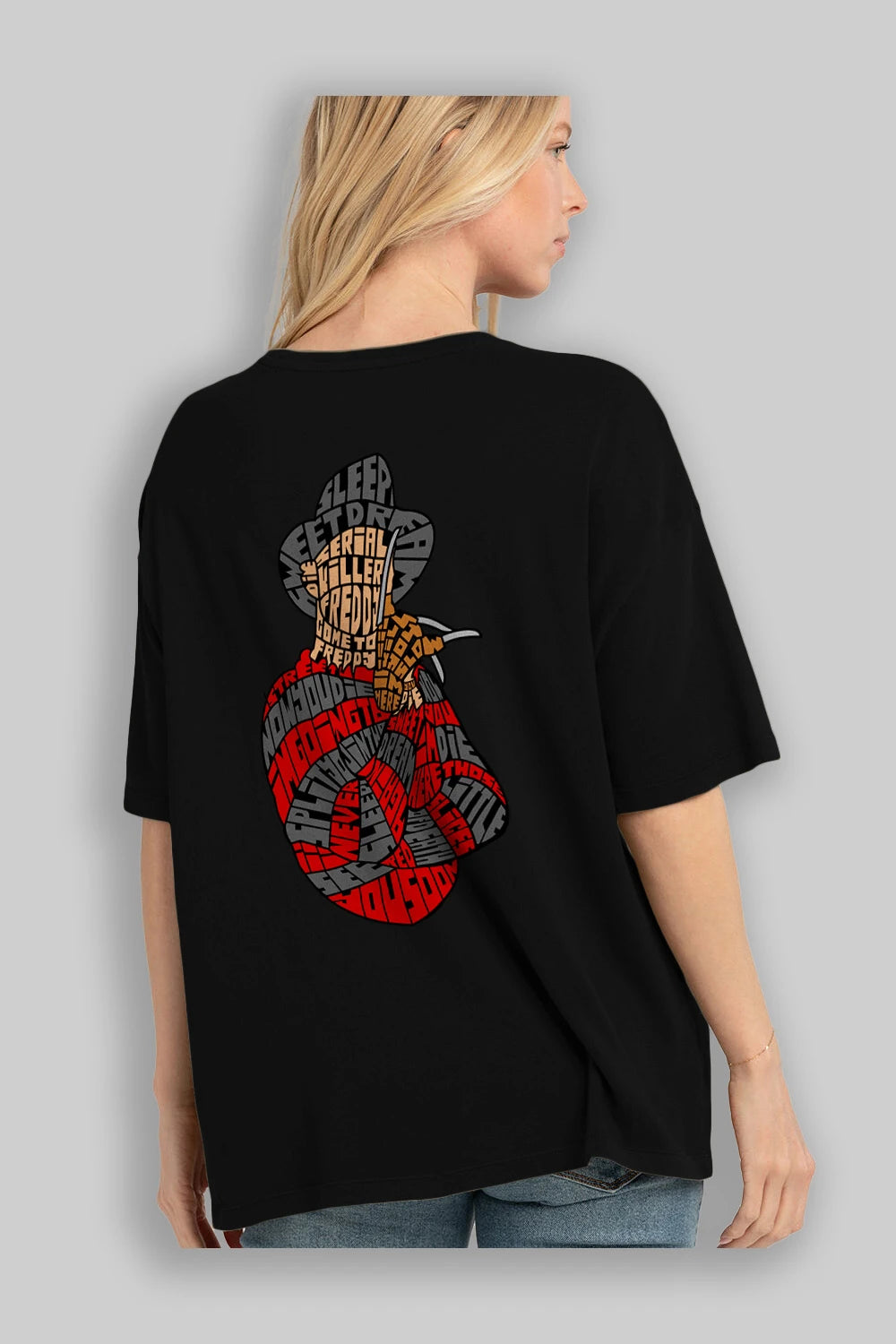 Sweet Dream Arka Baskılı Oversize t-shirt %100 pamuk Erkek Kadın Unisex