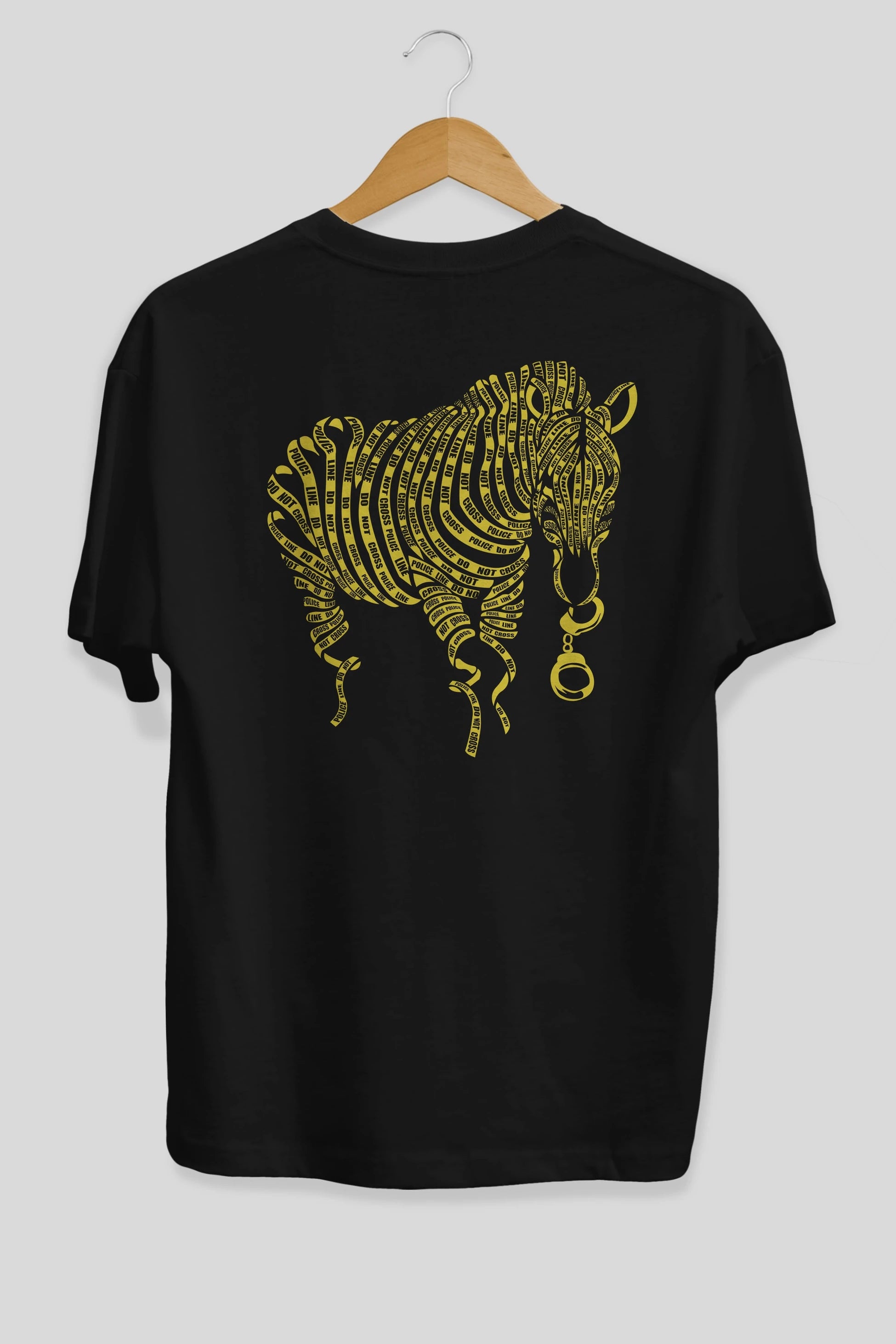 Nature of Crime Arka Baskılı Oversize t-shirt %100 pamuk Erkek Kadın Unisex