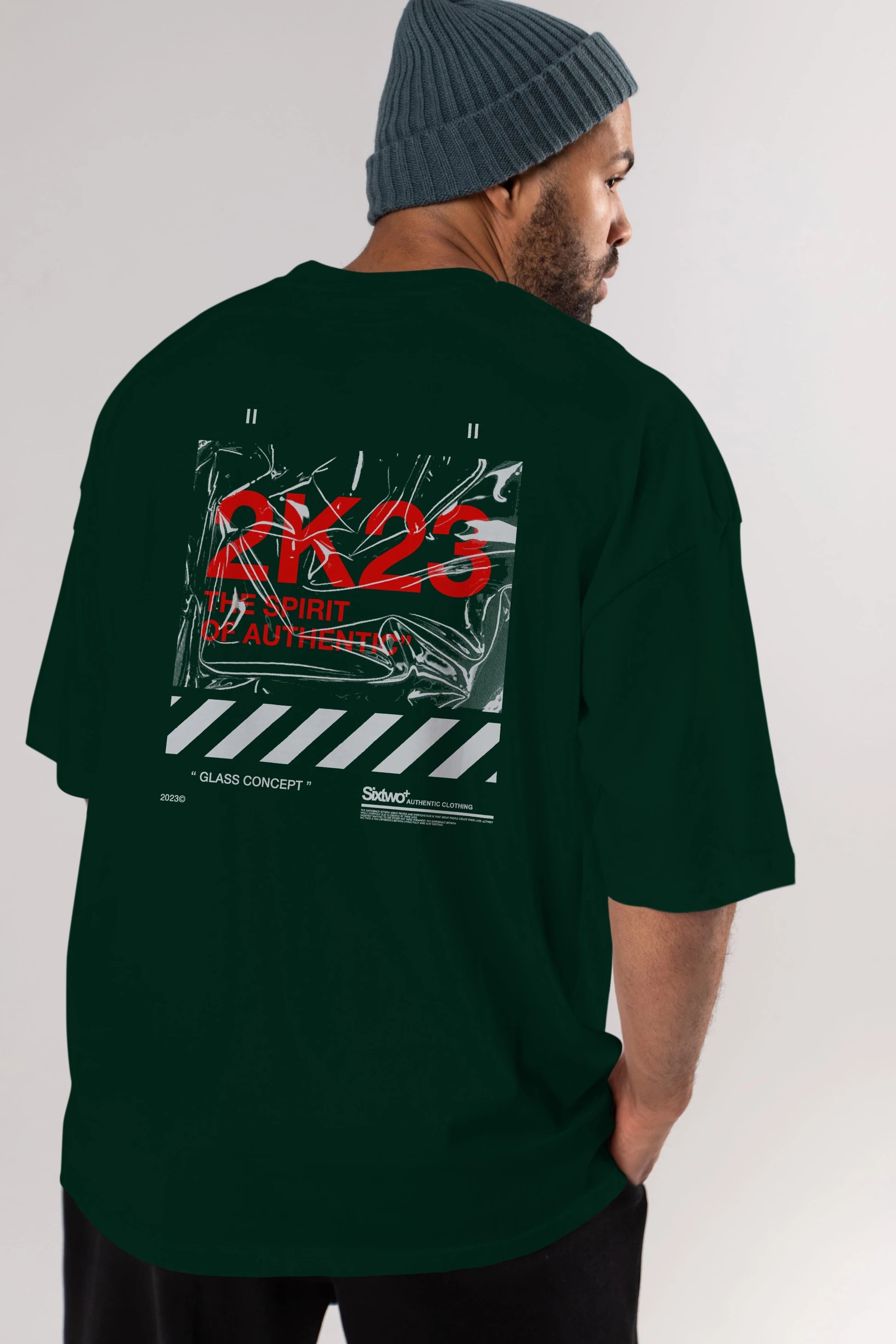 The Spirit Arka Baskılı Oversize t-shirt Erkek Kadın Unisex