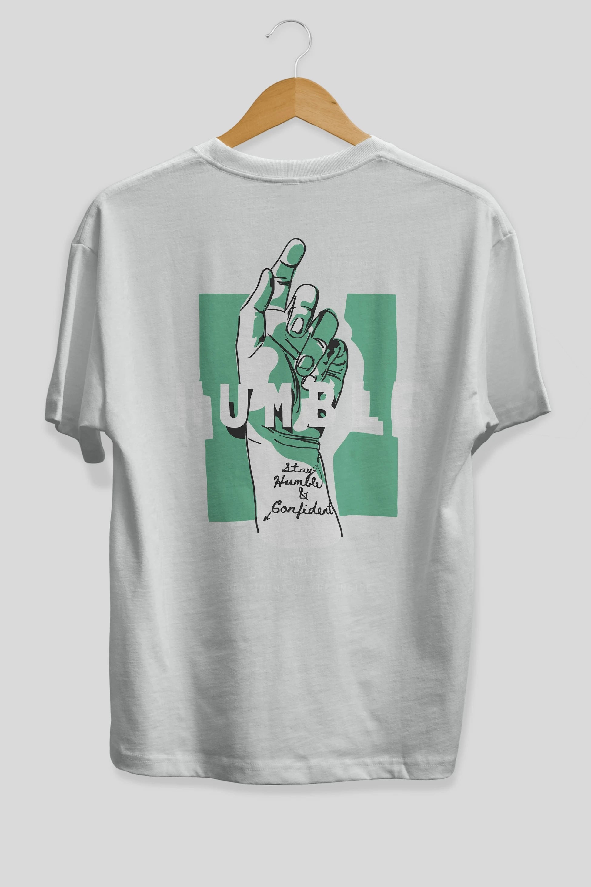 Humble Arka Baskılı Oversize t-shirt Erkek Kadın Unisex