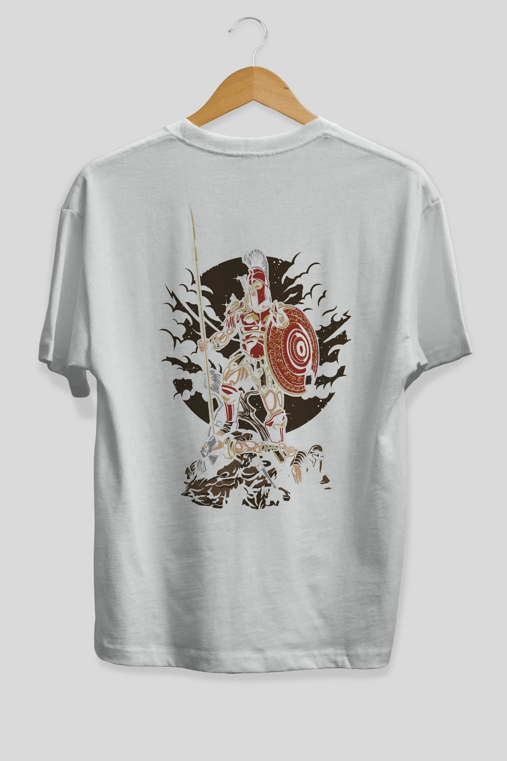 Sparta Arka Baskılı Oversize t-shirt Erkek Kadın Unisex %100 Pamuk