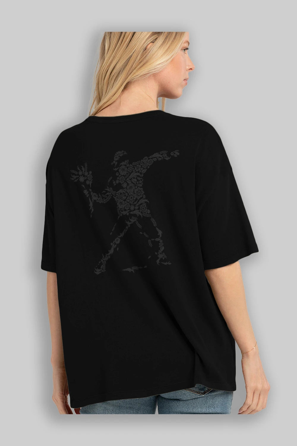 Flourish Vandalism Arka Baskılı Oversize t-shirt %100 pamuk Erkek Kadın Unisex
