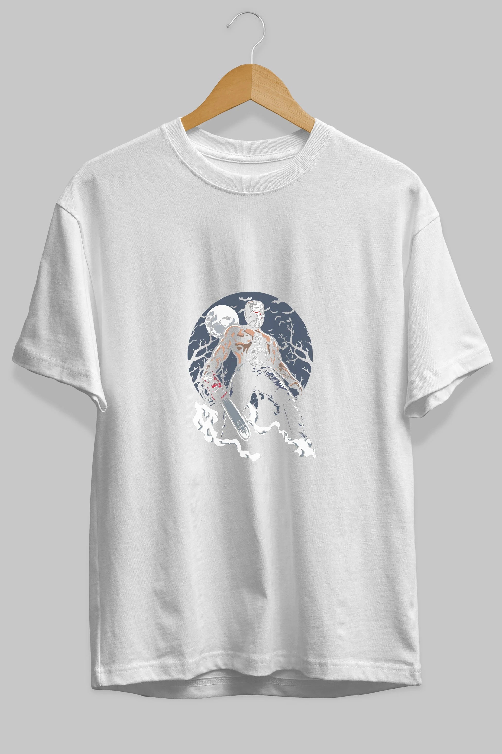 Evil Killer Ön Baskılı Oversize t-shirt Erkek Kadın Unisex %100 Pamuk tişort