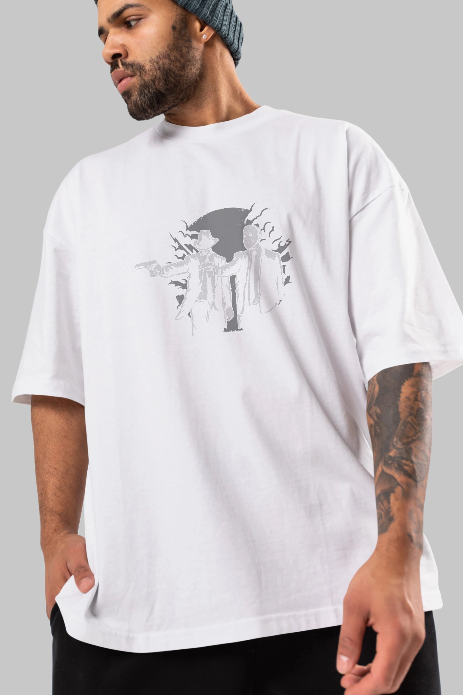 Pulp Killer Ön Baskılı Oversize t-shirt Erkek Kadın Unisex %100 Pamuk tişort