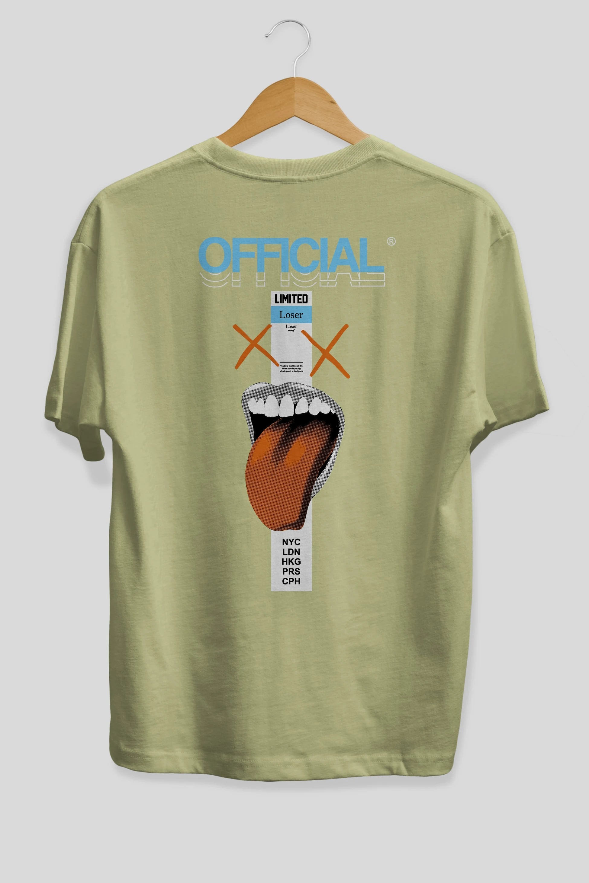 Official Loser Arka Baskılı Oversize t-shirt Erkek Kadın Unisex
