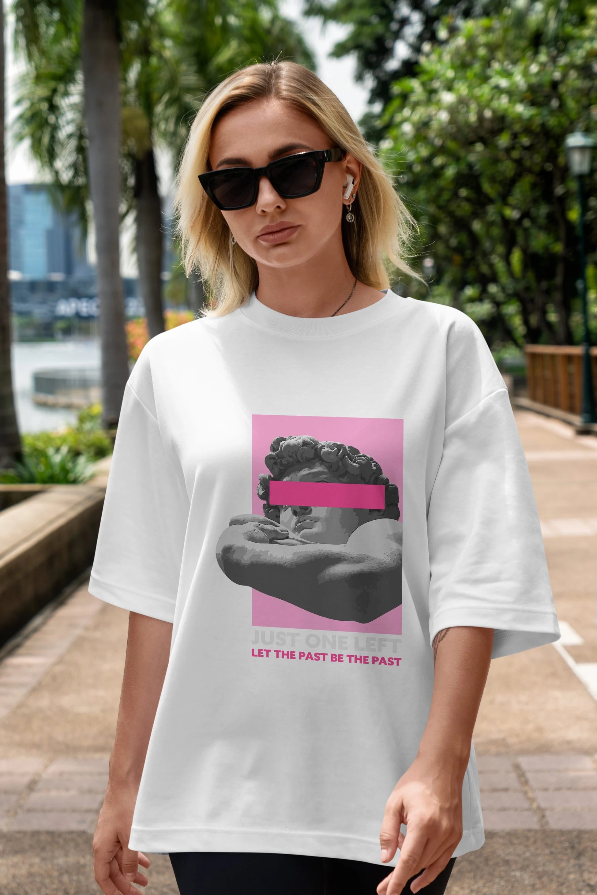 Just One Left Ön Baskılı Oversize t-shirt Erkek Kadın Unisex