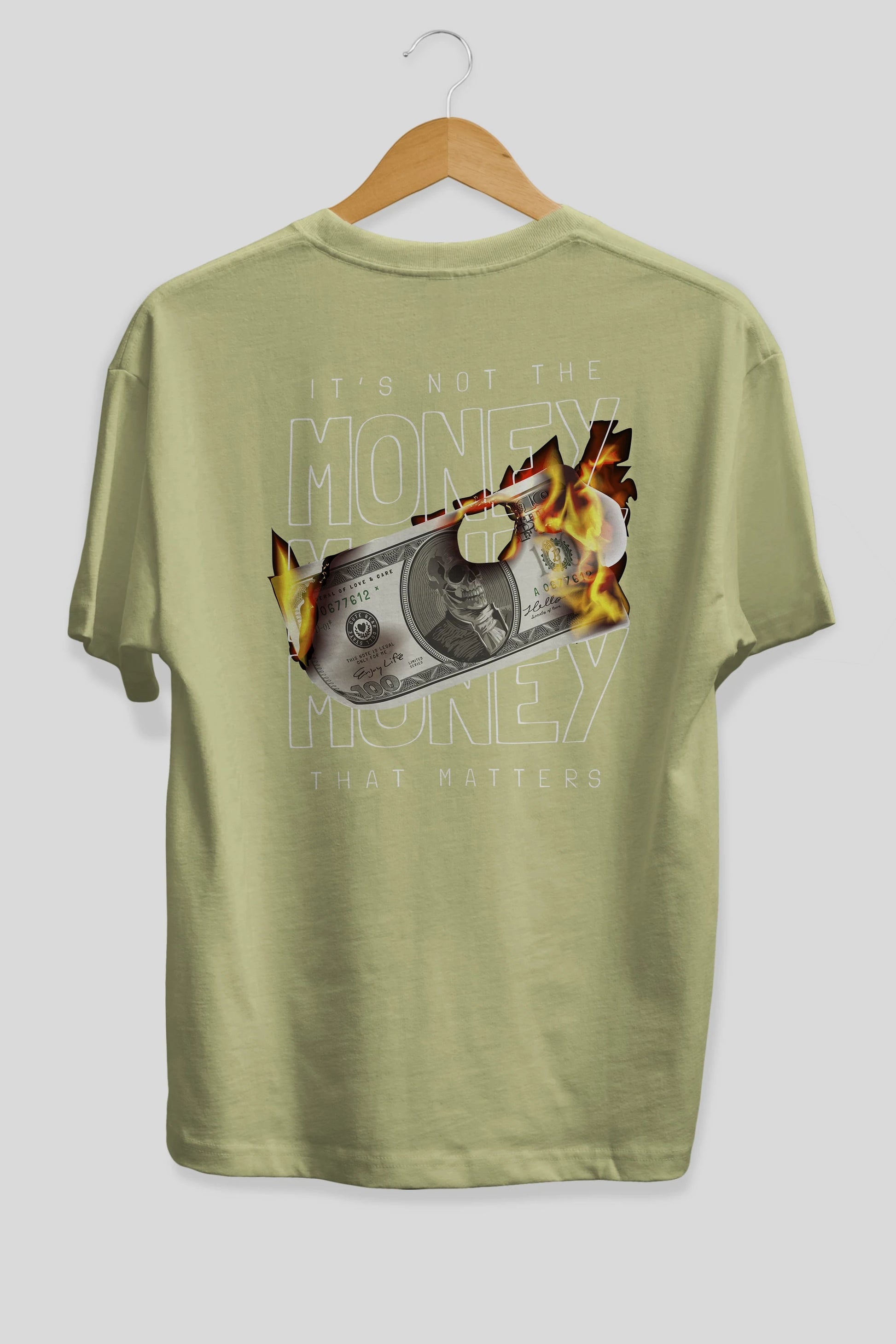 Teddy Bear Its Not The Money Arka Baskılı Oversize t-shirt Erkek Kadın Unisex %100 Pamuk