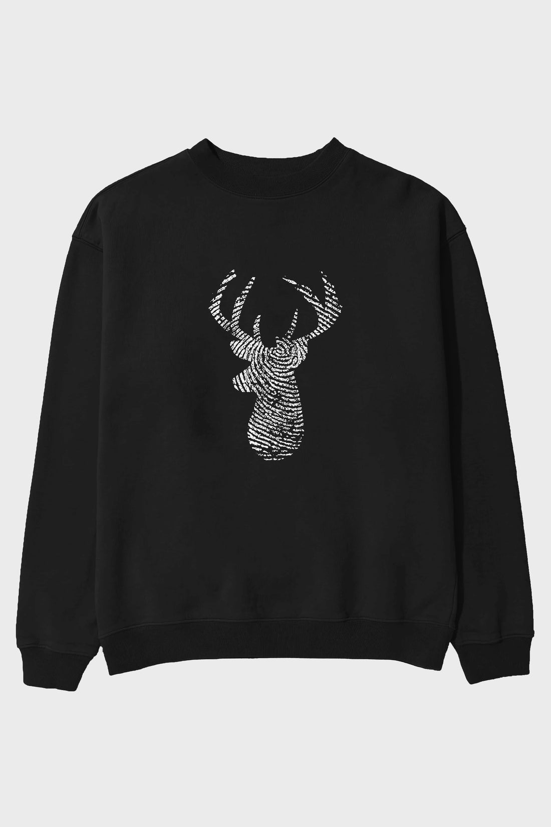 Deer 3 Ön Baskılı Oversize Sweatshirt Erkek Kadın Unisex