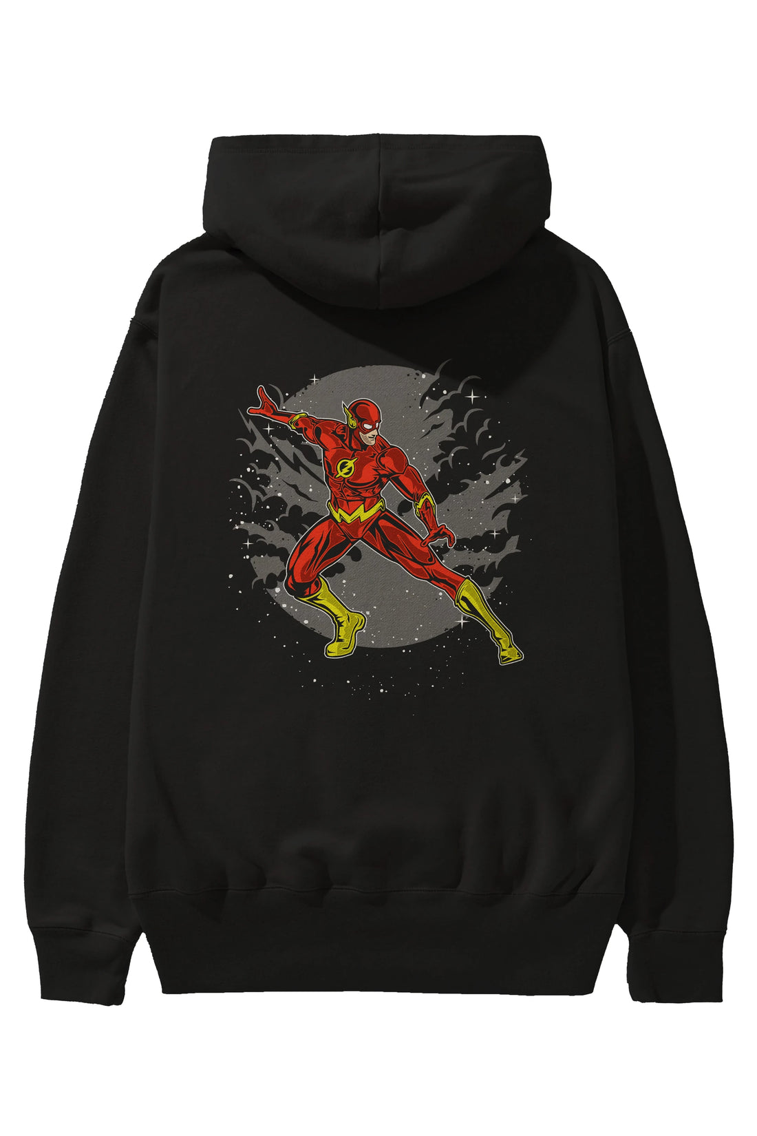 The Flash Arka Baskılı Hoodie Oversize Kapüşonlu Sweatshirt Erkek Kadın Unisex