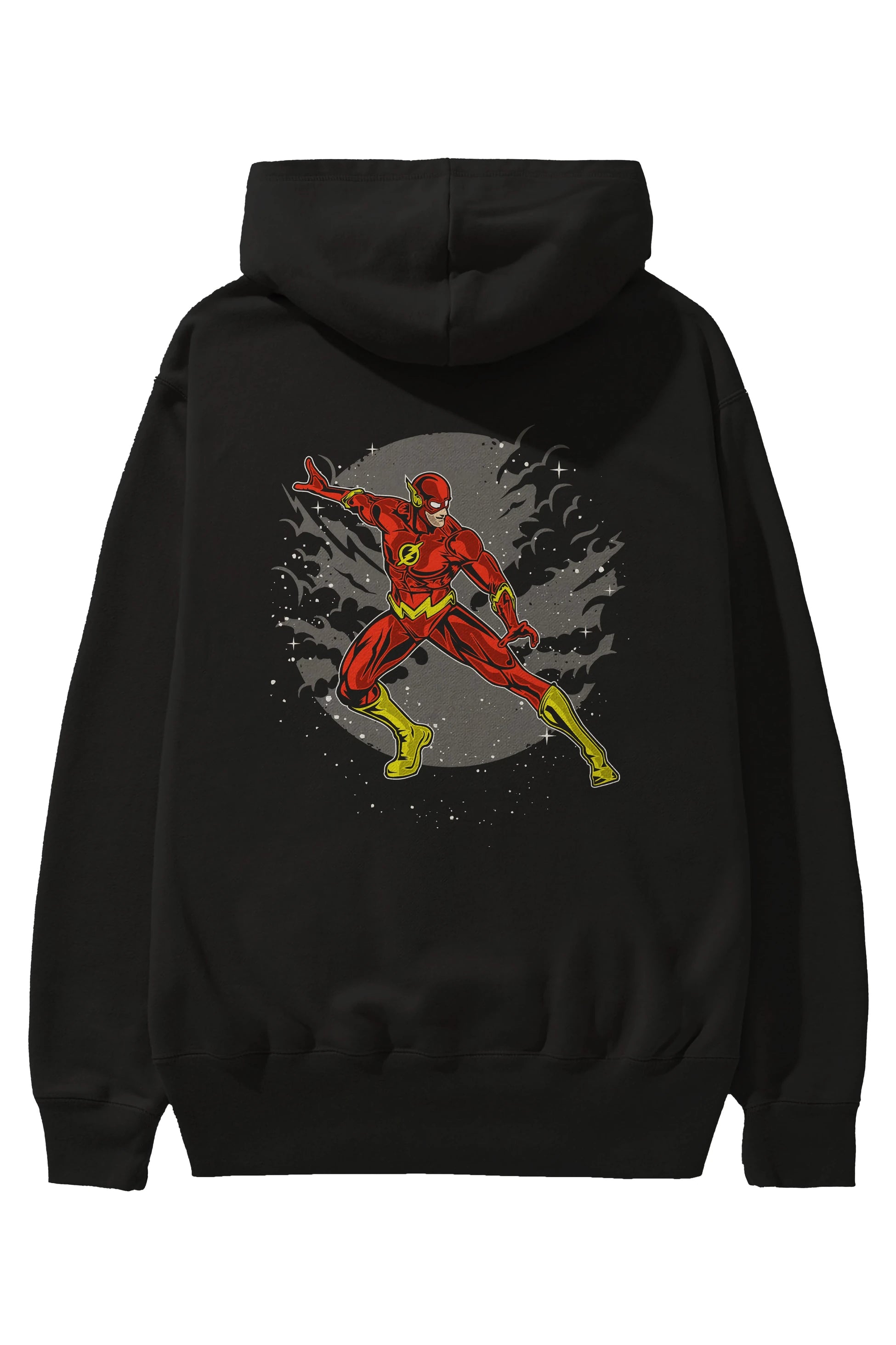 The Flash Arka Baskılı Hoodie Oversize Kapüşonlu Sweatshirt Erkek Kadın Unisex