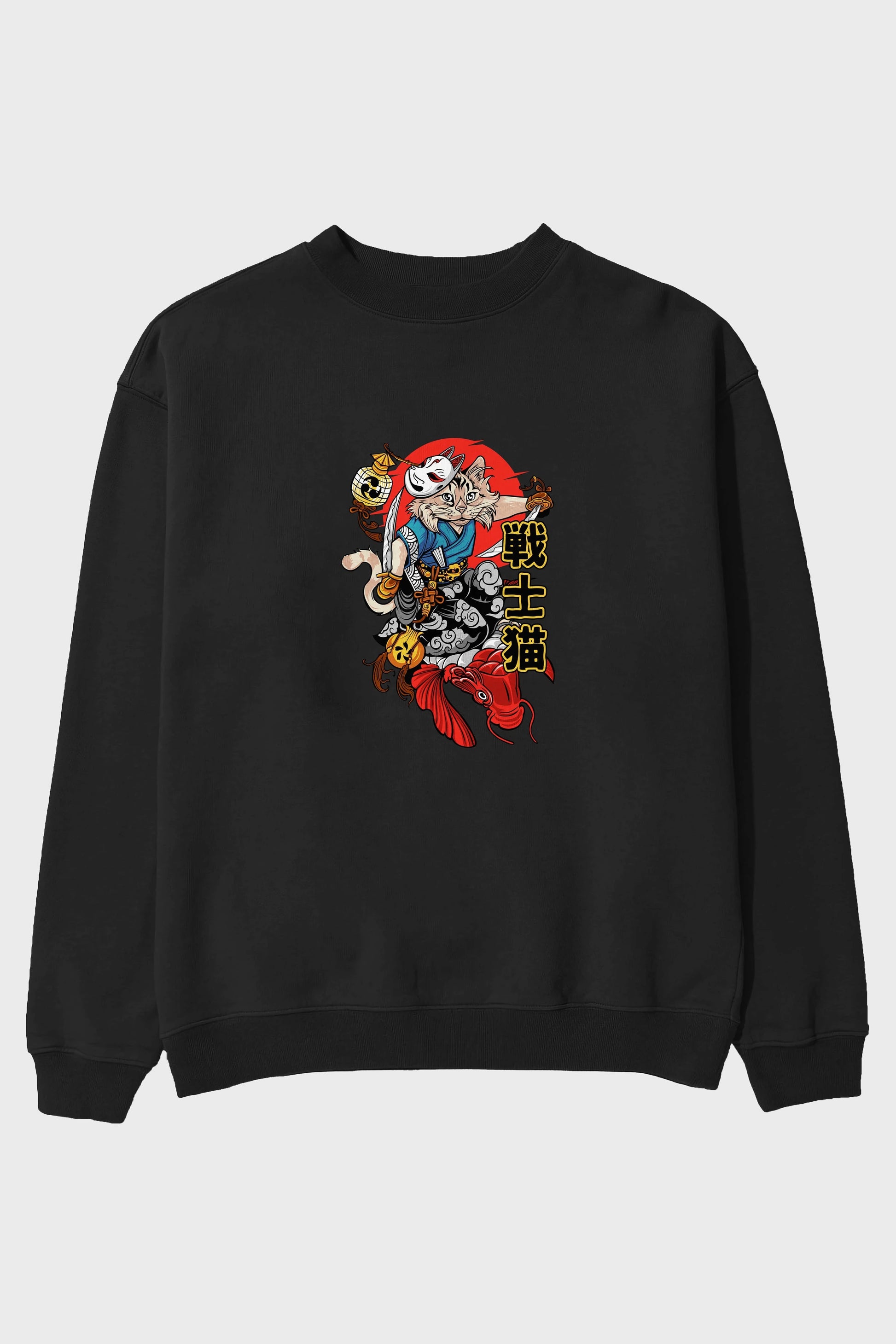 TRIBAL (2) Anime Ön Baskılı Oversize Sweatshirt Erkek Kadın Unisex