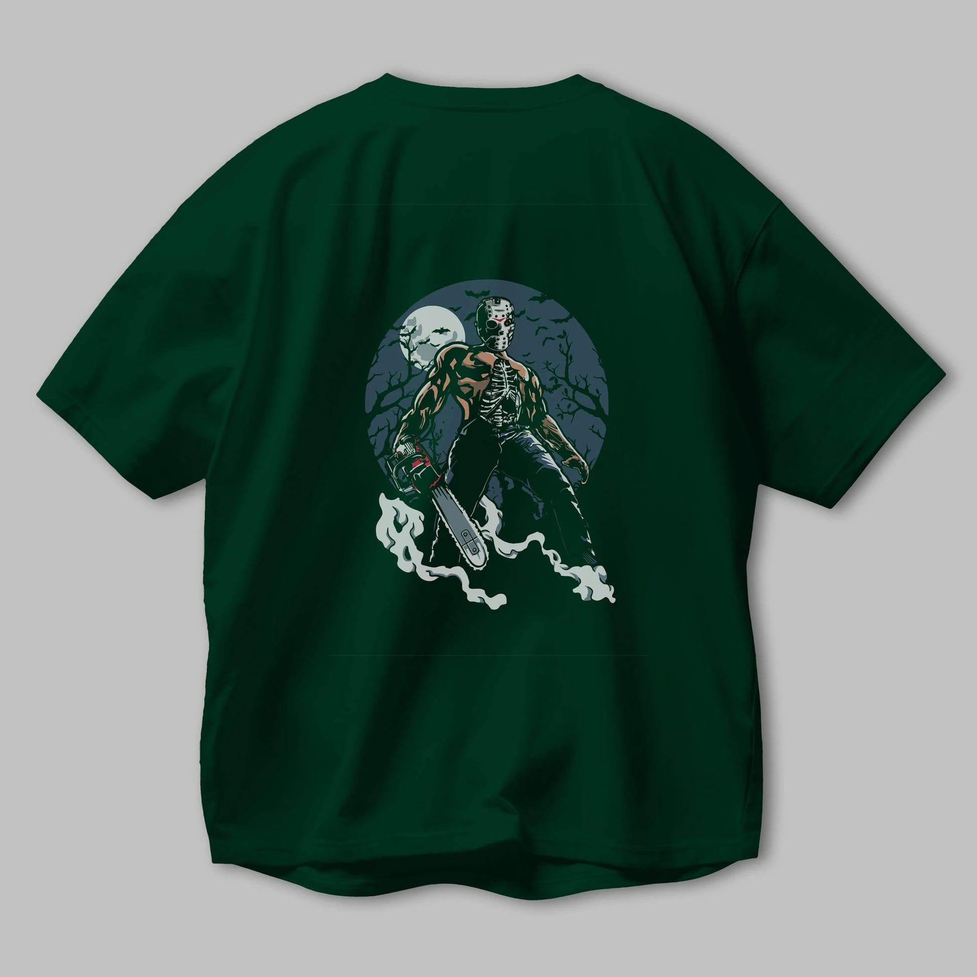 Evil Killer Arka Baskılı Oversize t-shirt Erkek Kadın Unisex %100 Pamuk