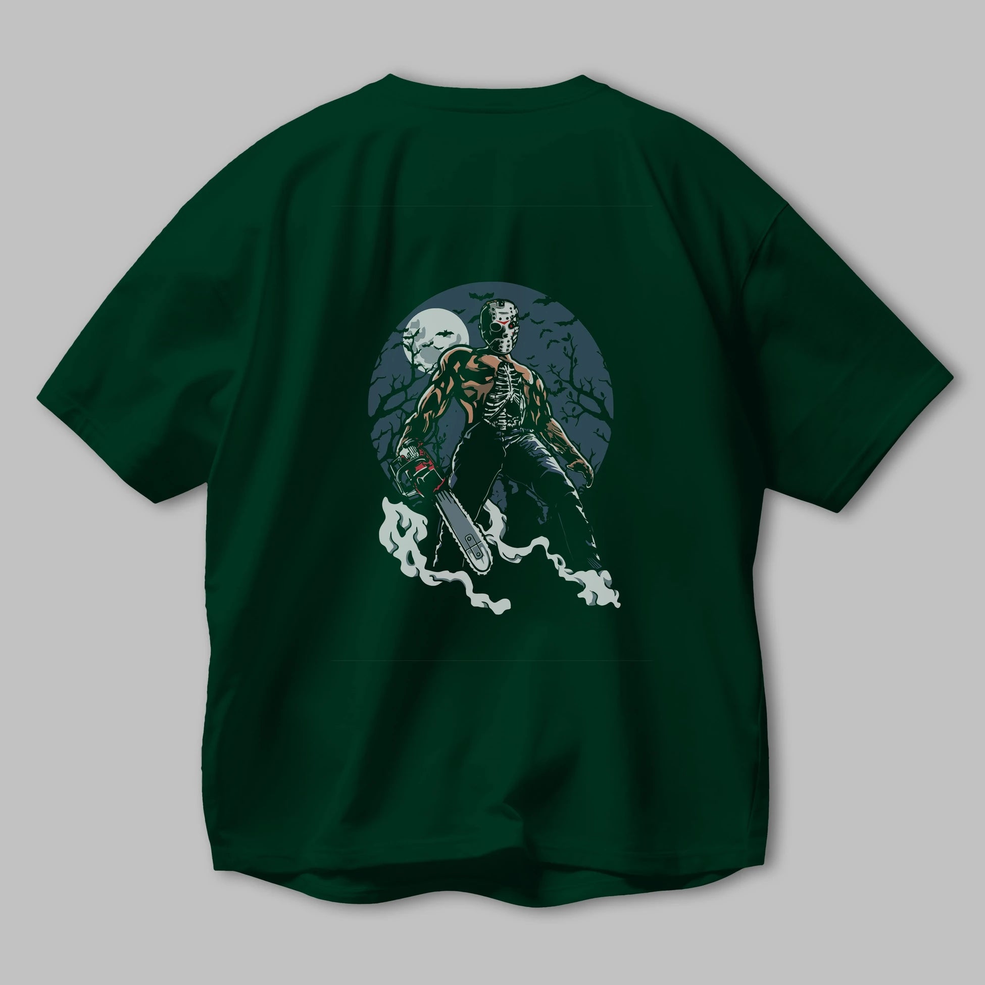 Evil Killer Arka Baskılı Oversize t-shirt Erkek Kadın Unisex %100 Pamuk