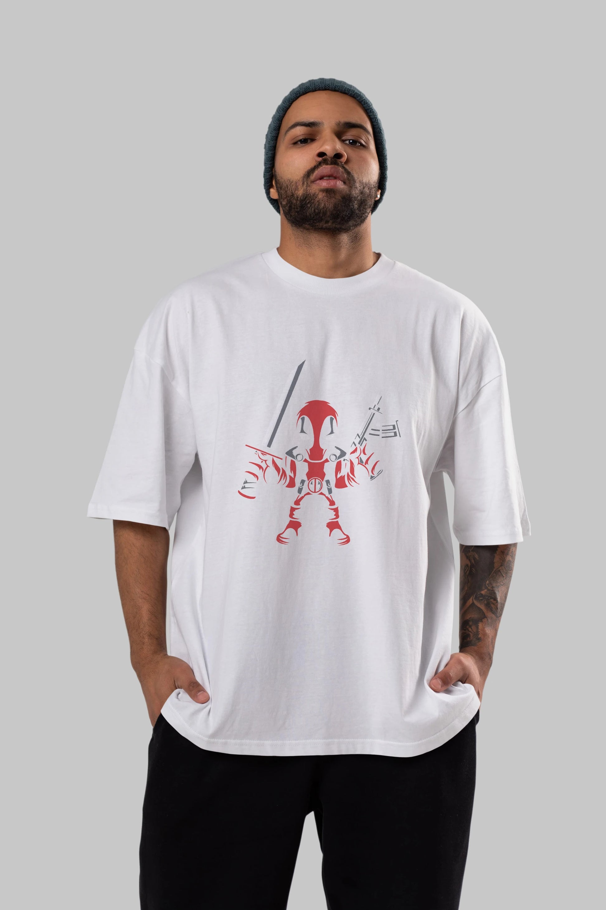 Deadpool (11) Ön Baskılı Oversize t-shirt Erkek Kadın Unisex %100 Pamuk Bisiklet Yaka tişort