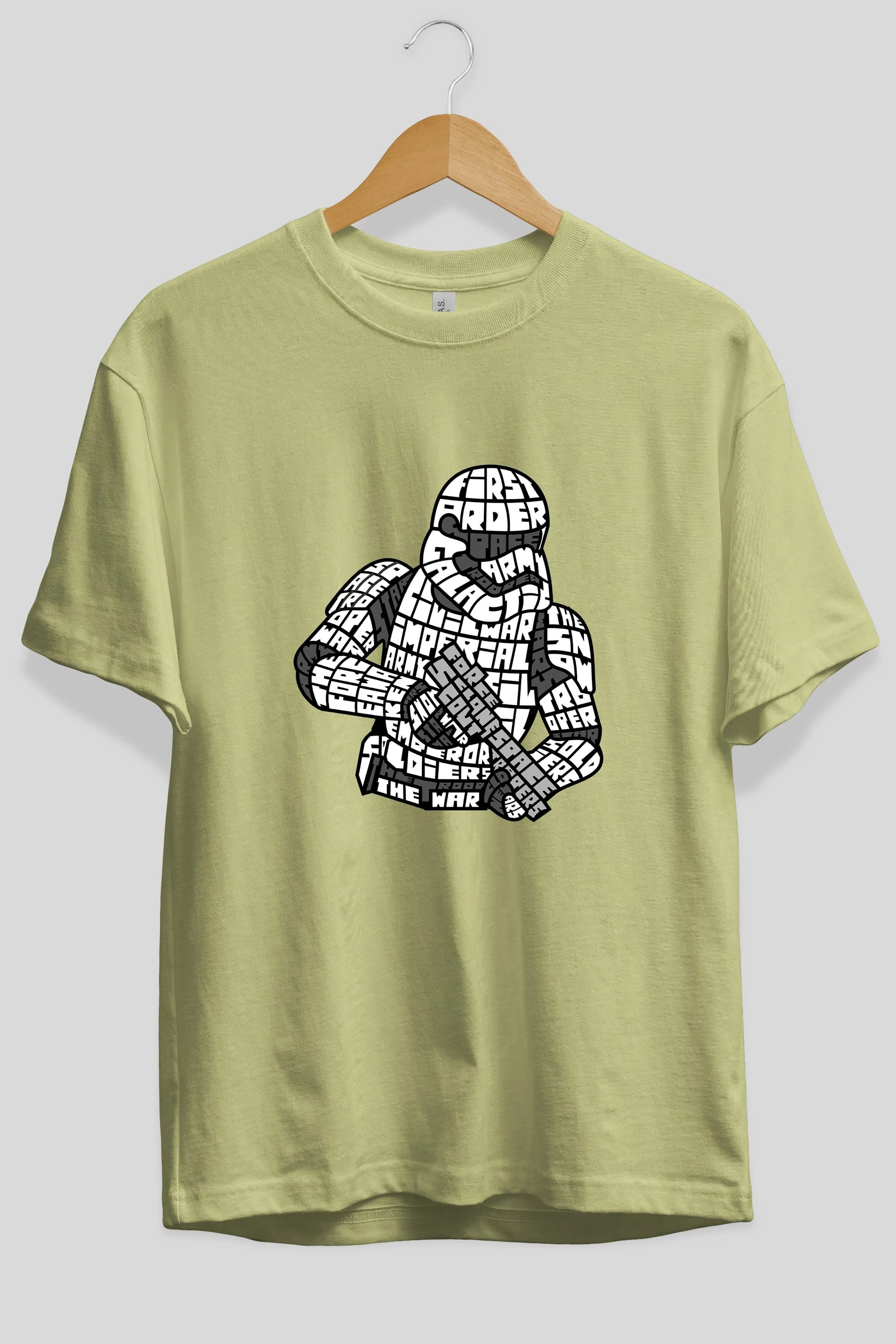 First Order Ön Baskılı Oversize t-shirt %100 pamuk Erkek Kadın Unisex