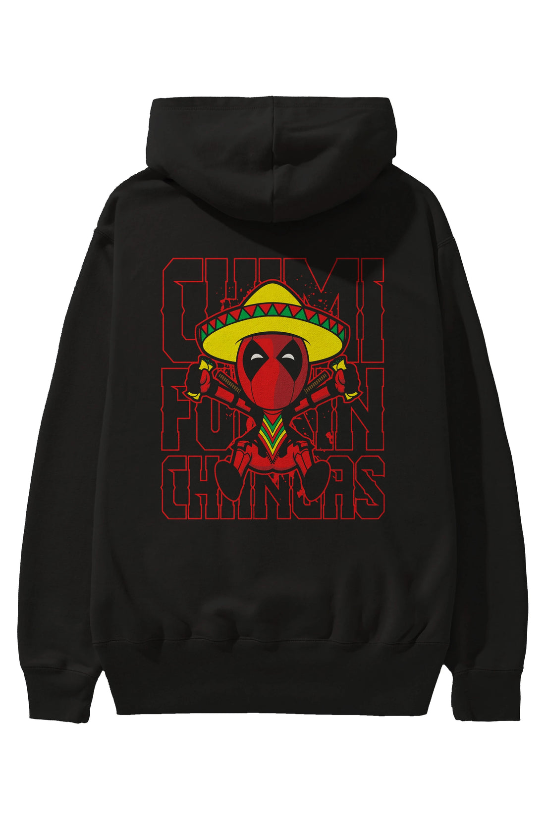 Deadpool (14) Arka Baskılı Hoodie Oversize Kapüşonlu Sweatshirt Erkek Kadın Unisex
