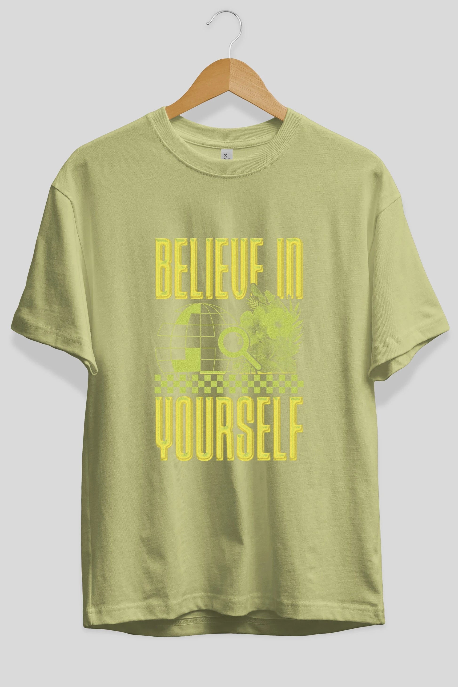 Believe in yourself Ön Baskılı Oversize t-shirt Erkek Kadın Unisex