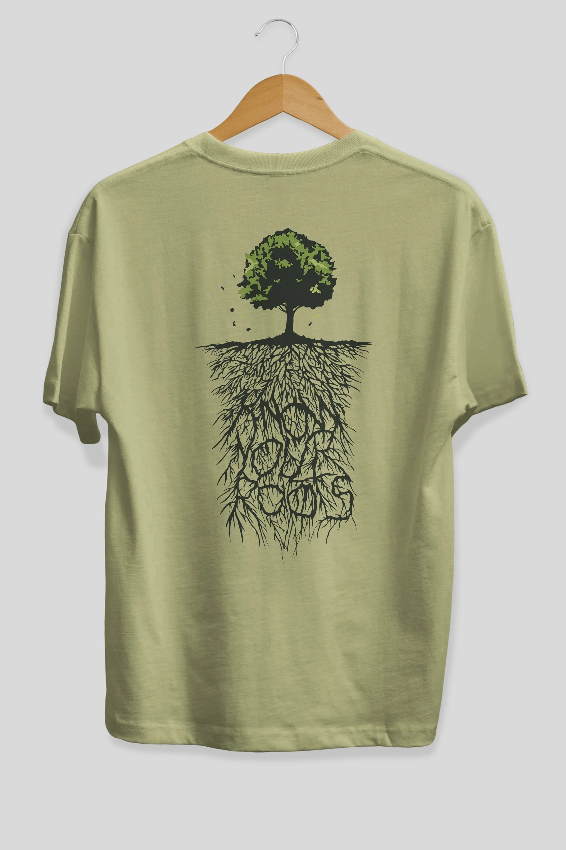 Know Your Roots Arka Baskılı Oversize t-shirt %100 pamuk Erkek Kadın Unisex